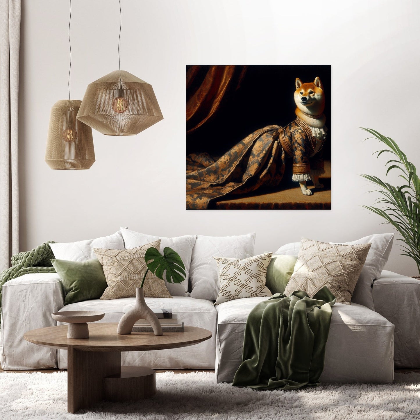 Regal Shiba Twilight Majesty Canvas