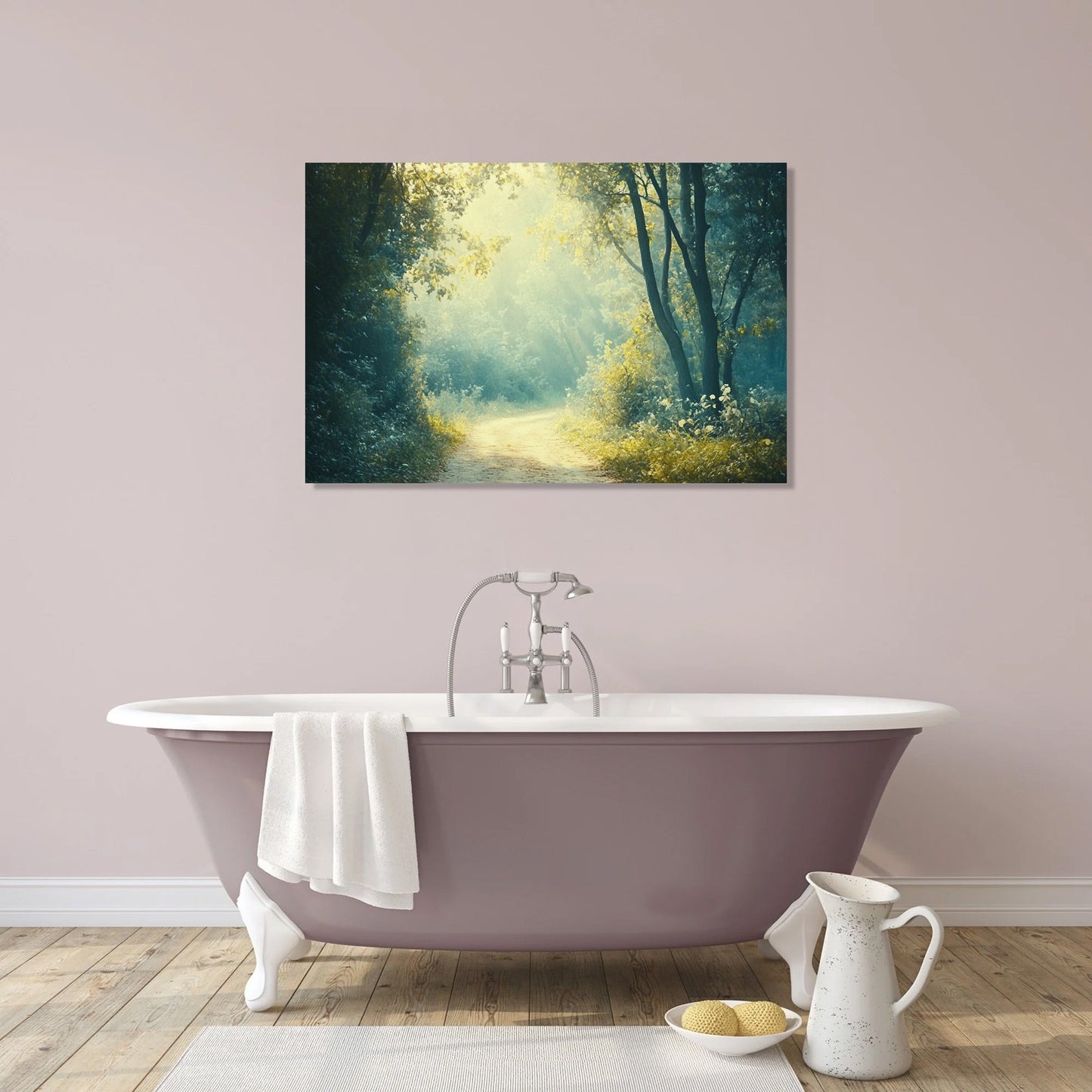 Nostalgic Forest Trail Canvas