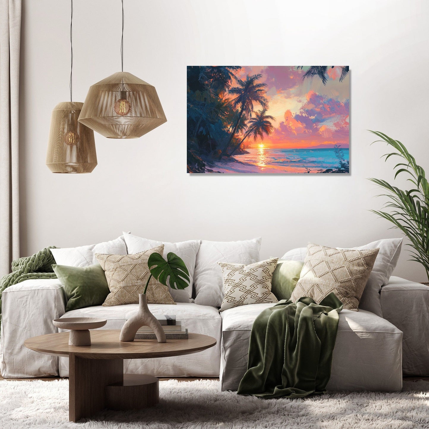 Tropical Sunrise Bliss Canvas