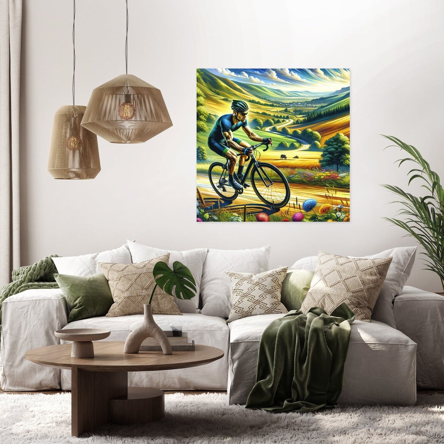Cyclist's Thrill Canvas