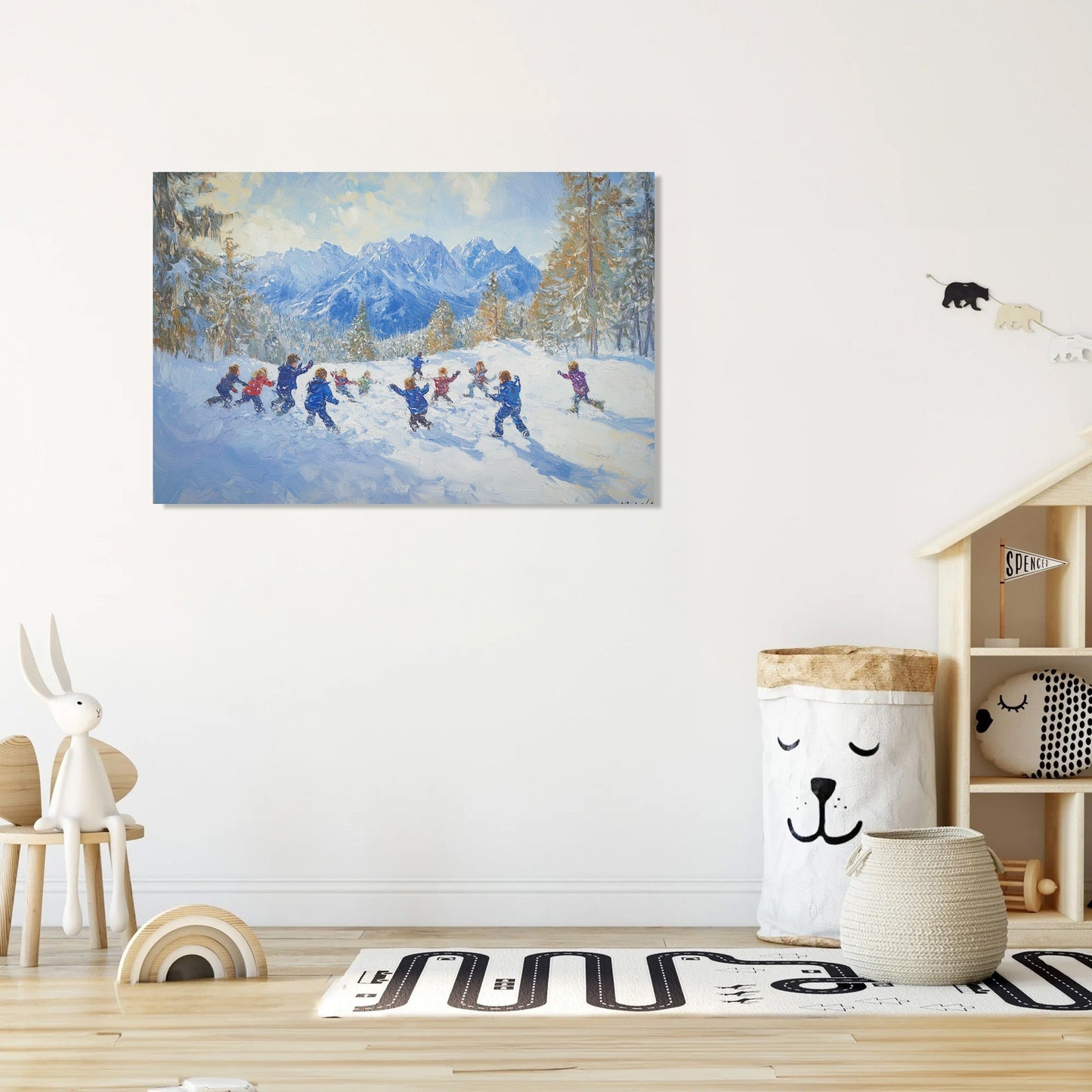 Snowball Showdown Canvas