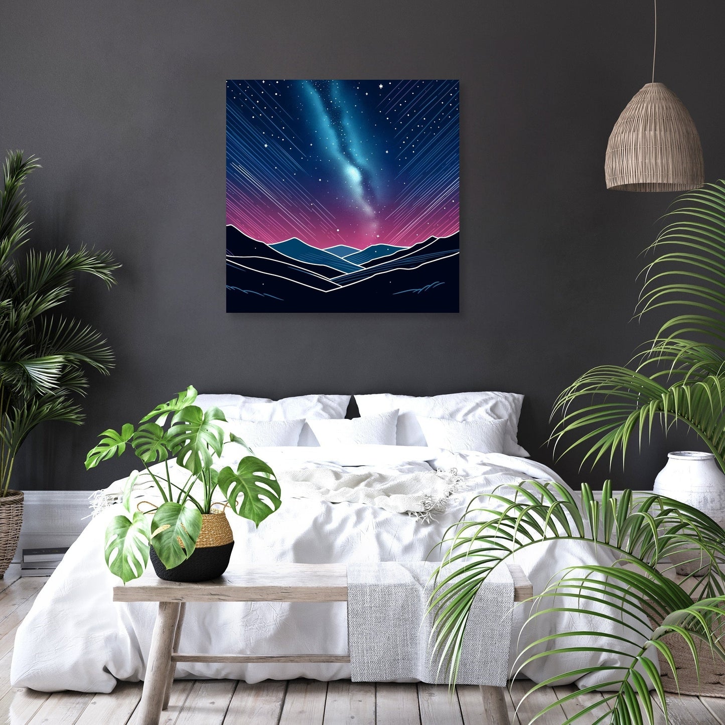 Night Sky in Colorful Canvas