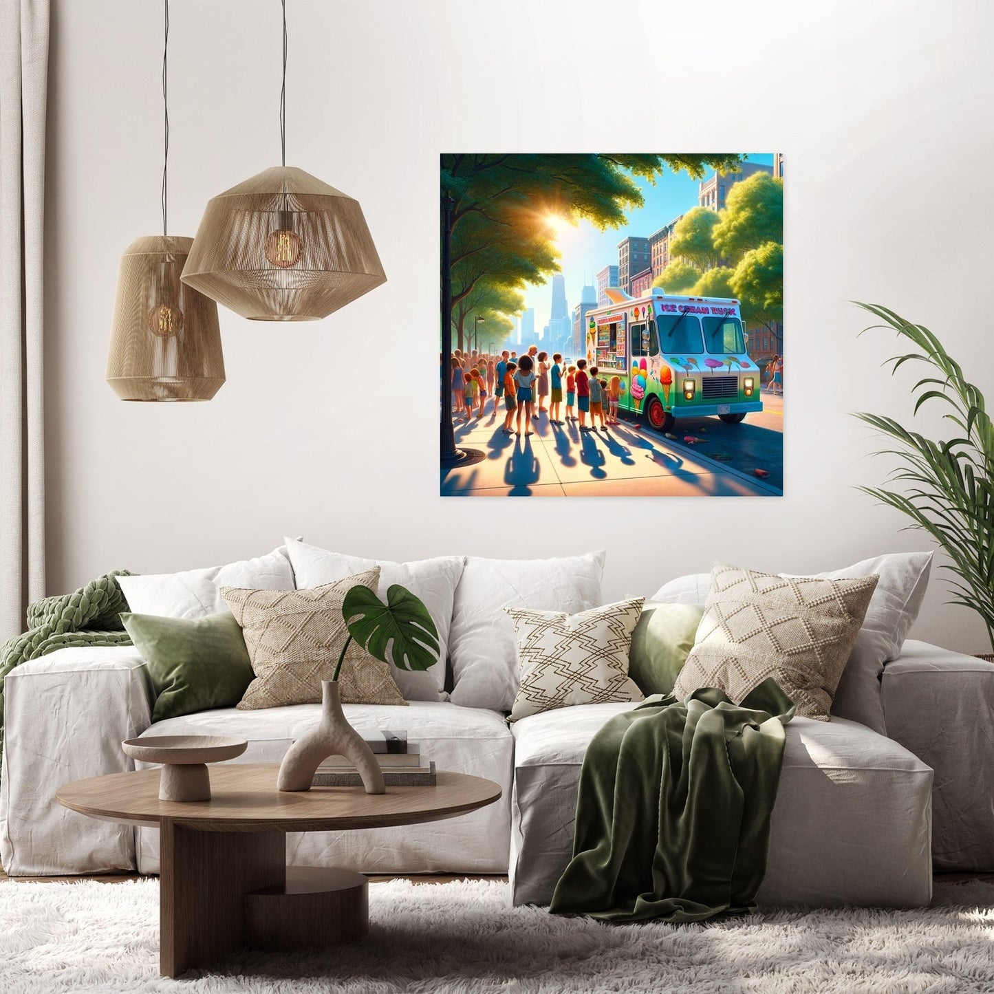 Ice Cream Summer Joy Canvas