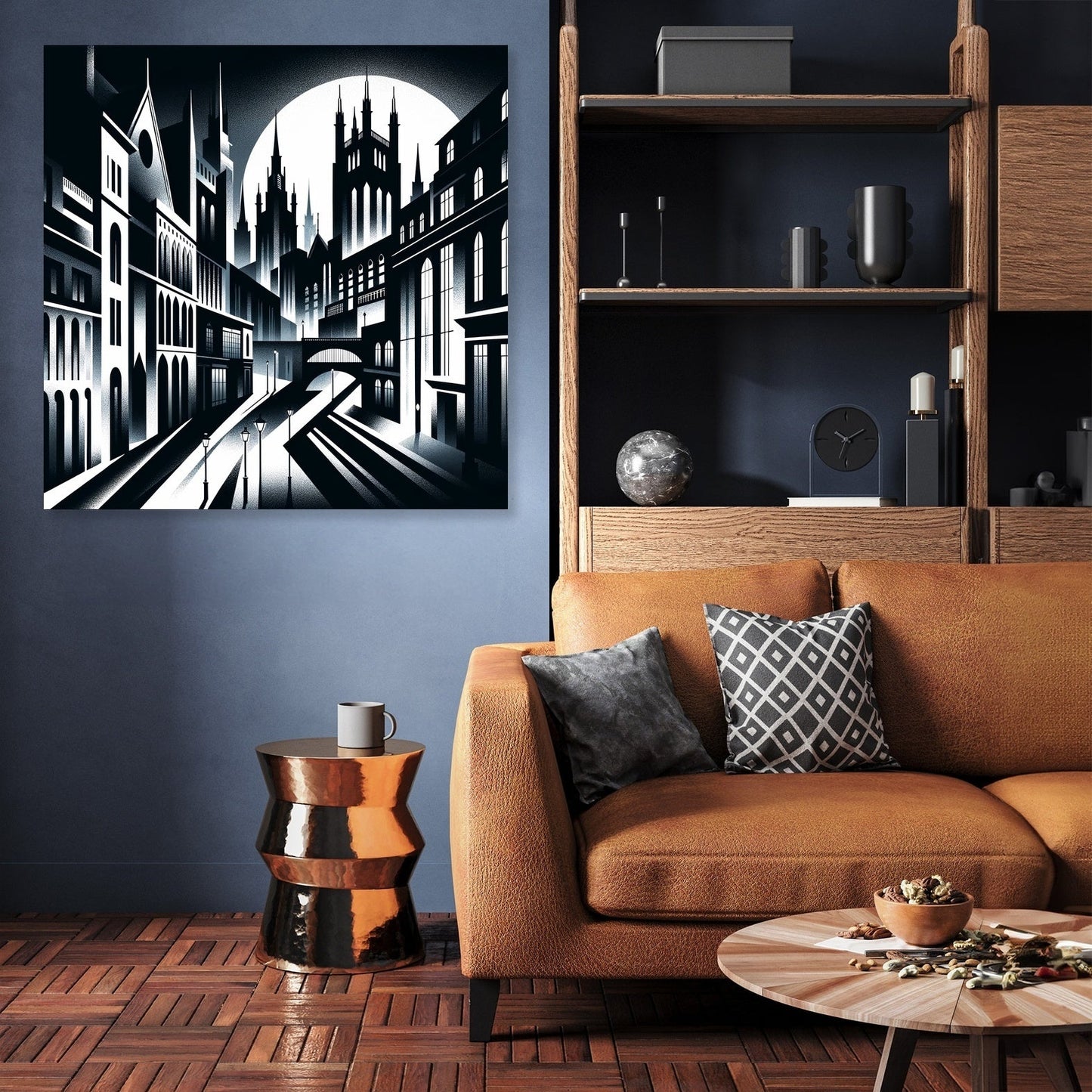 Gothic Nightscape Canvas