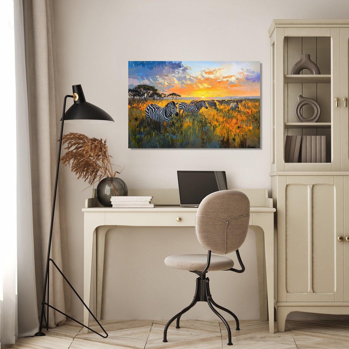 Sunset Stripes Canvas