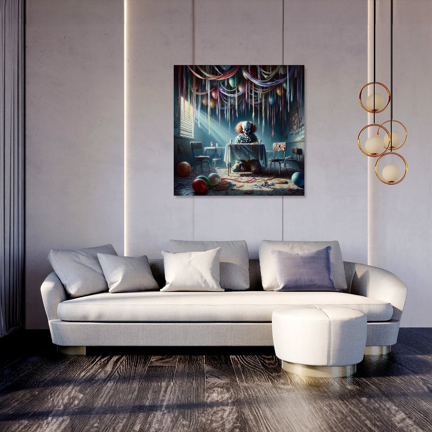 Haunted Party Room Canvas