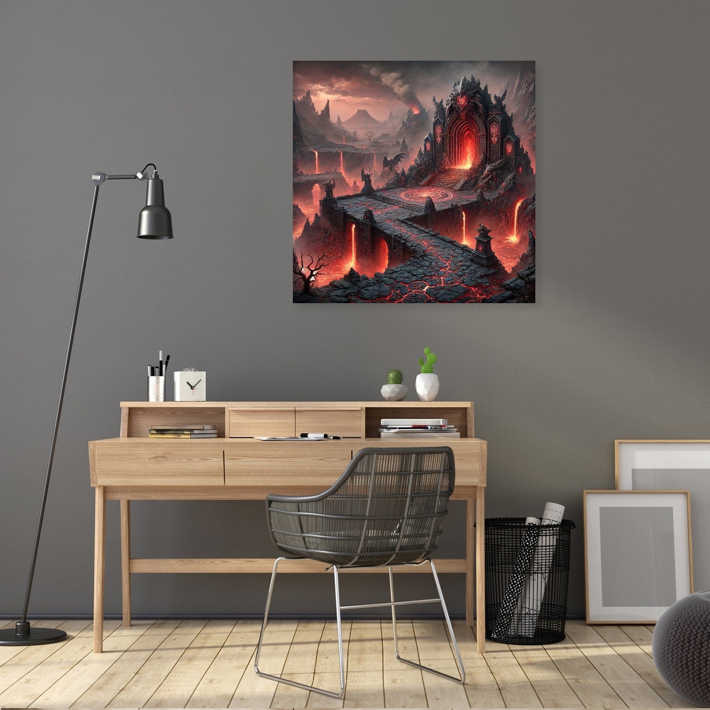 Volcanic Dragon Lair Canvas