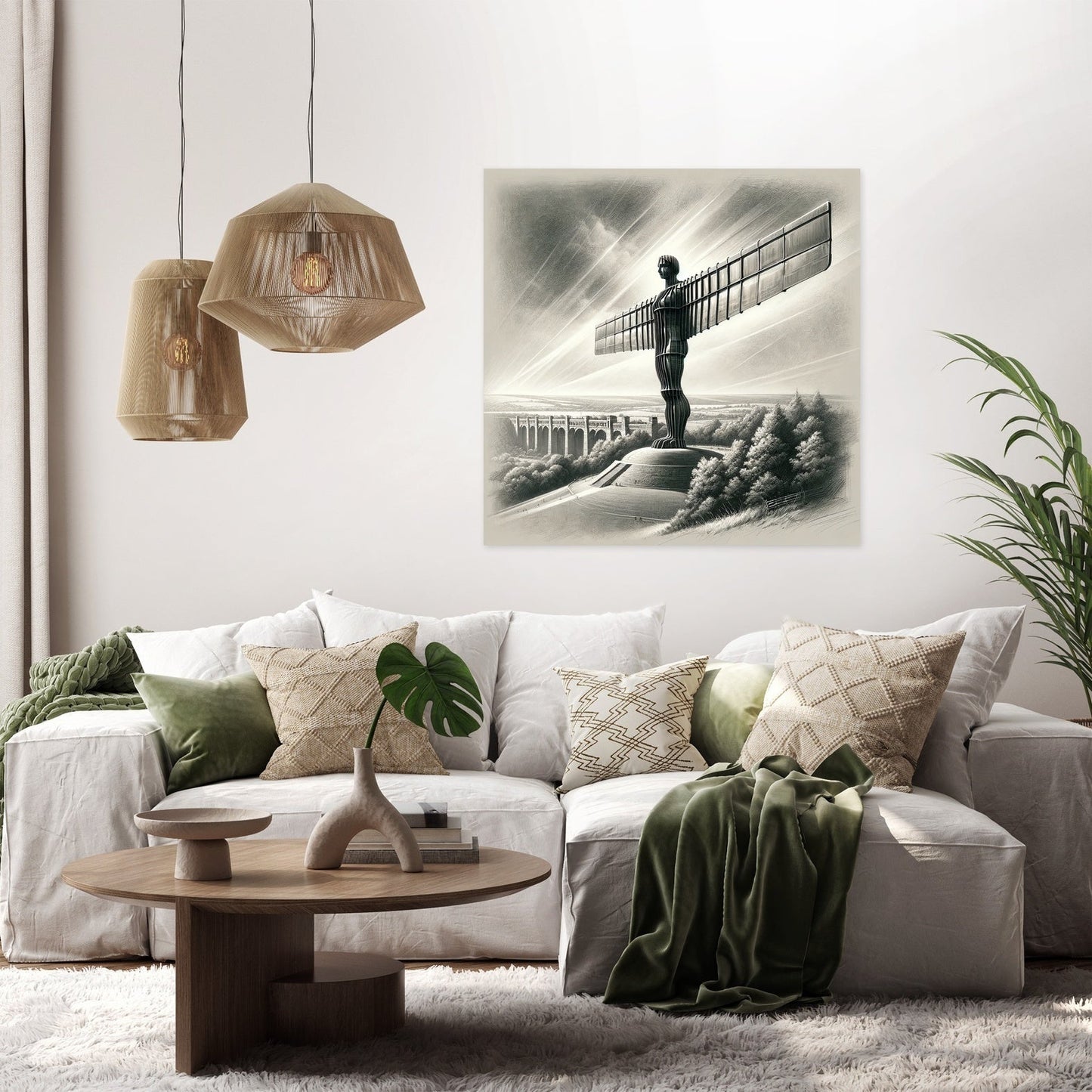 Newcastle Angel of the North Classic Vision Canvas