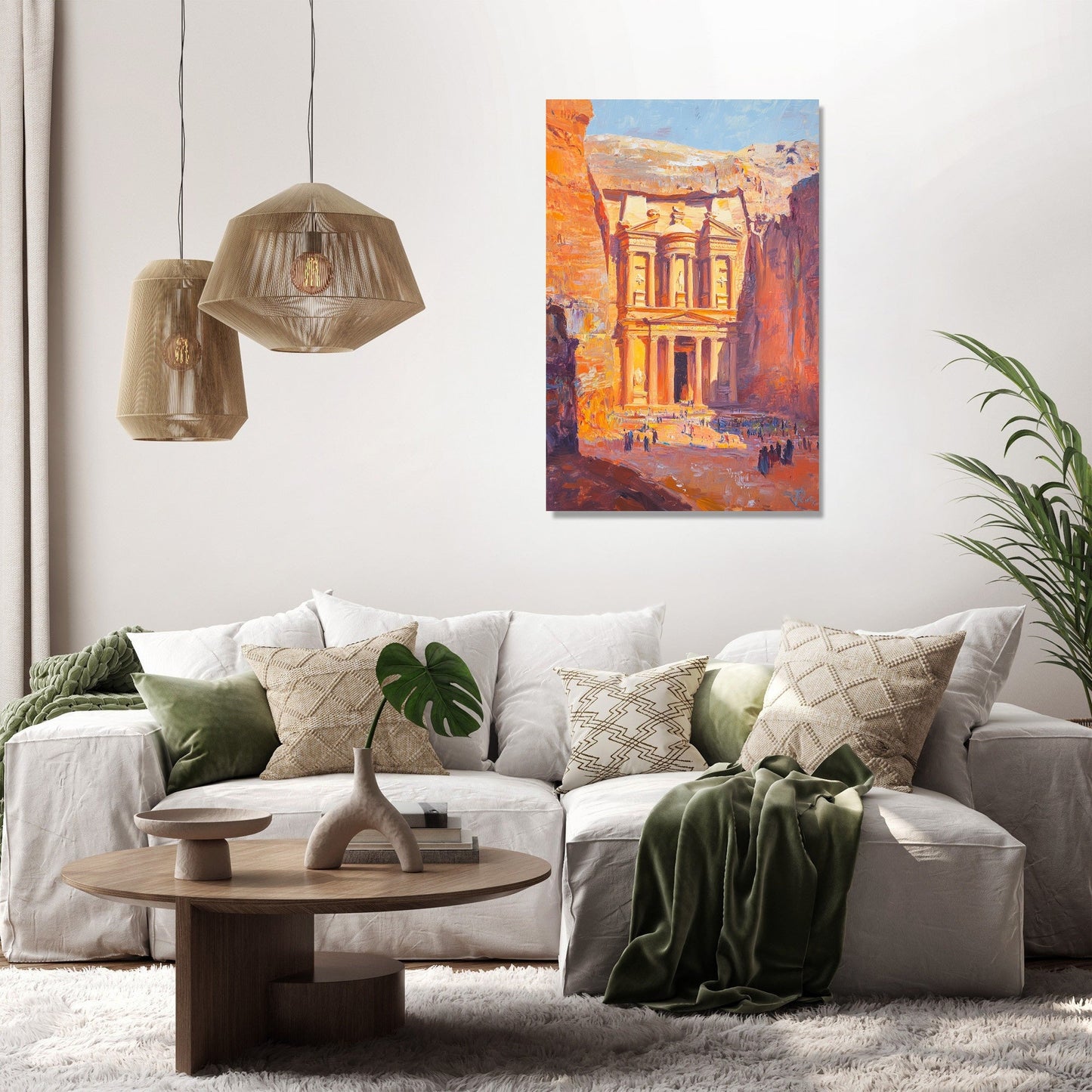Rose-Red Reverie Canvas