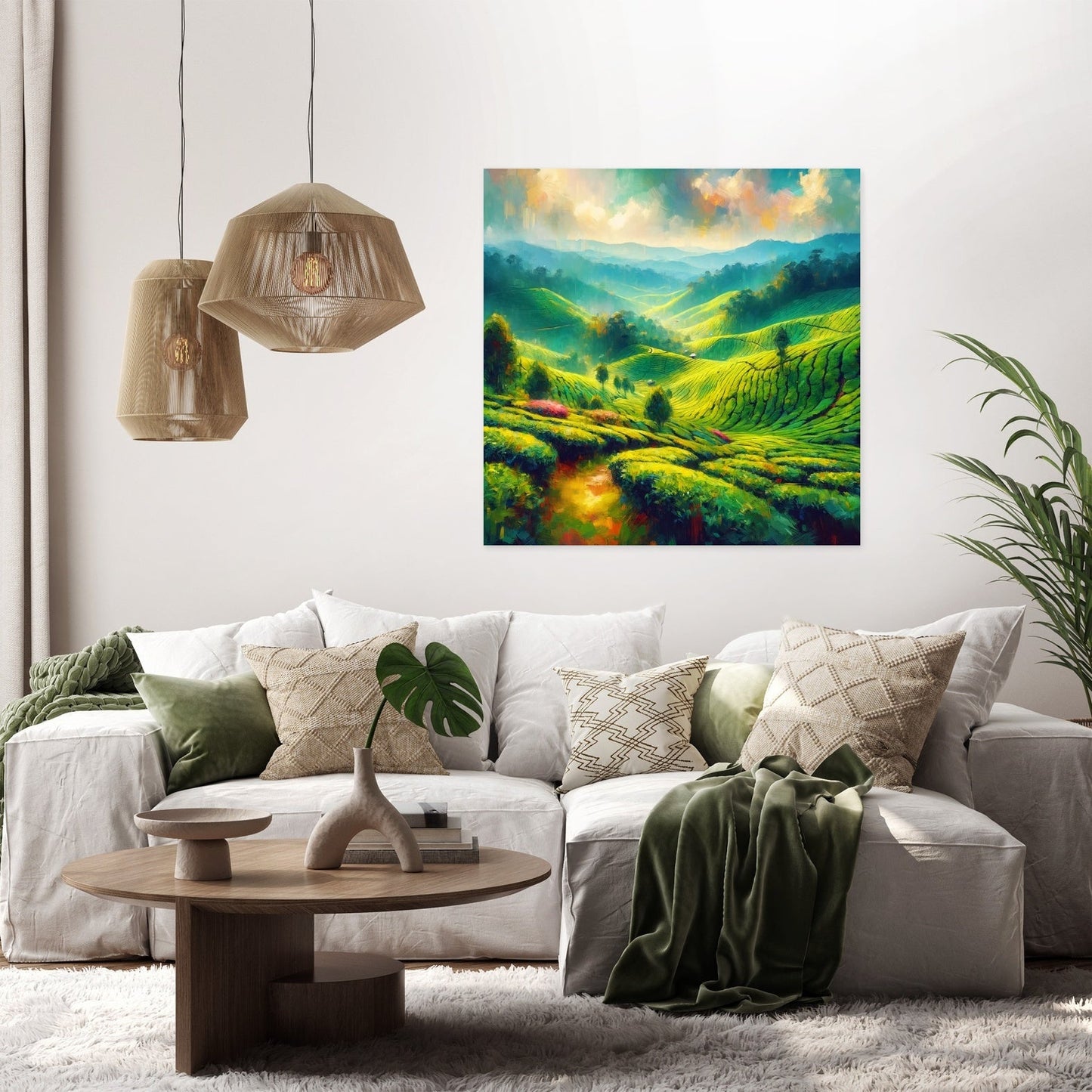 Cameron Highlands Tea Fields Canvas