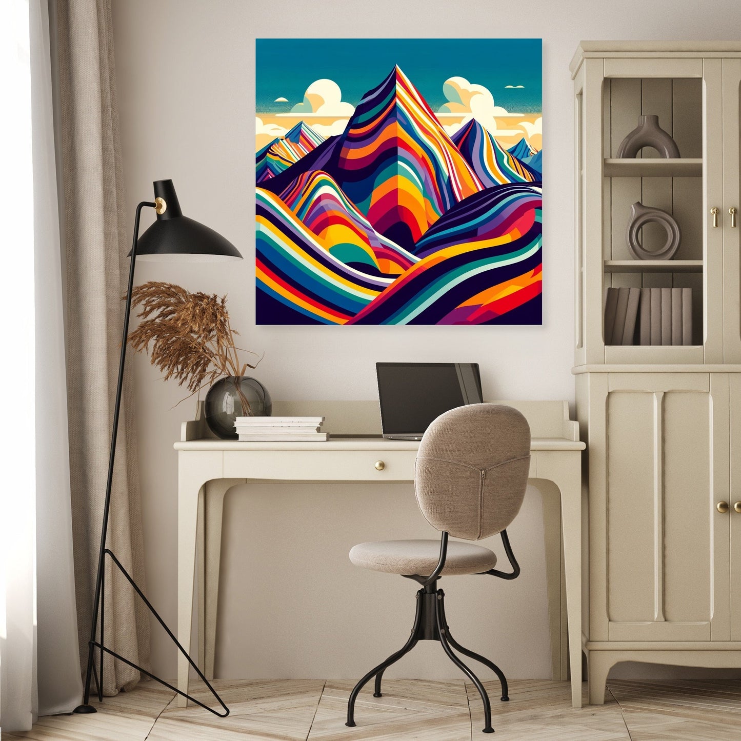 Vinicunca Modernist Canvas