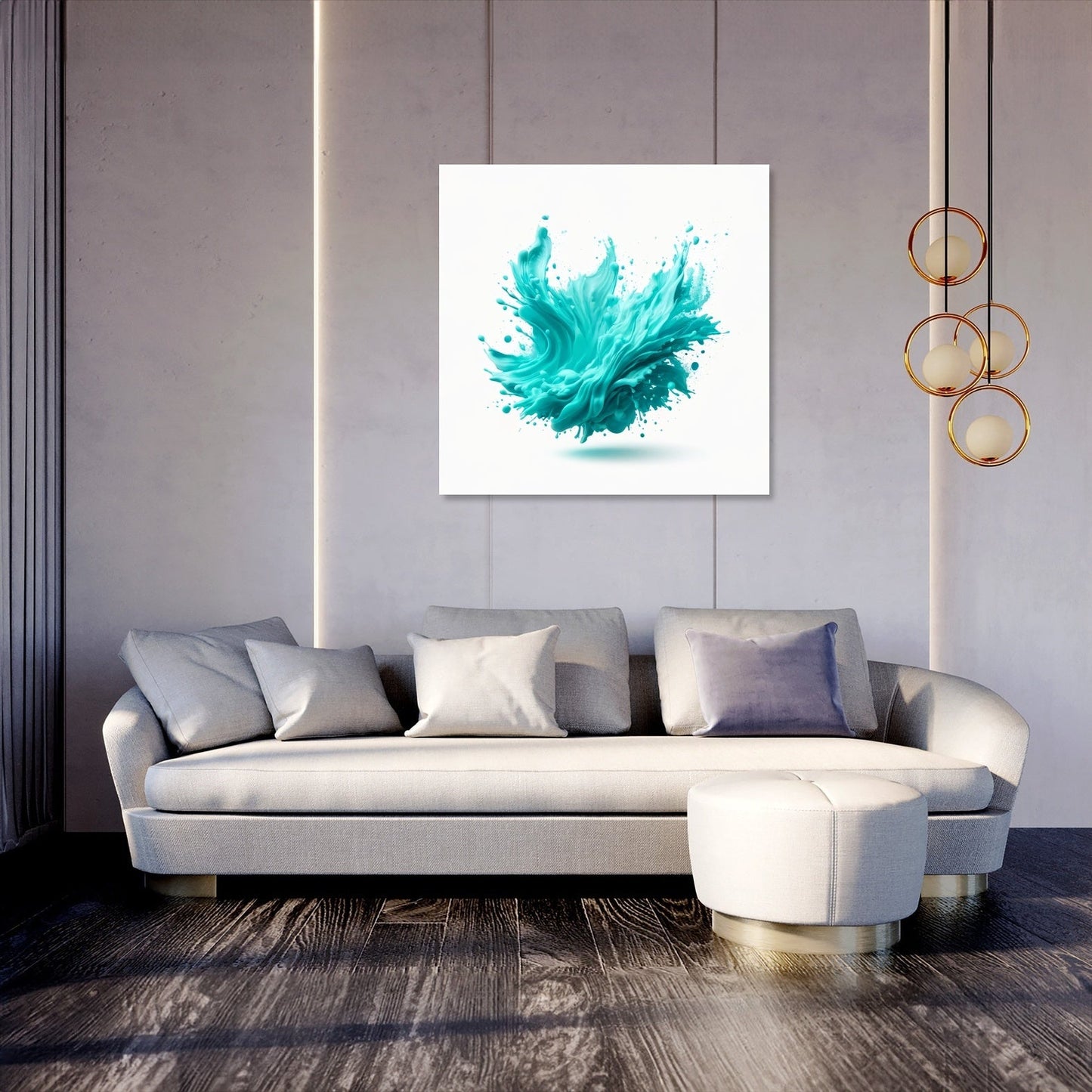 Turquoise Clarity Canvas