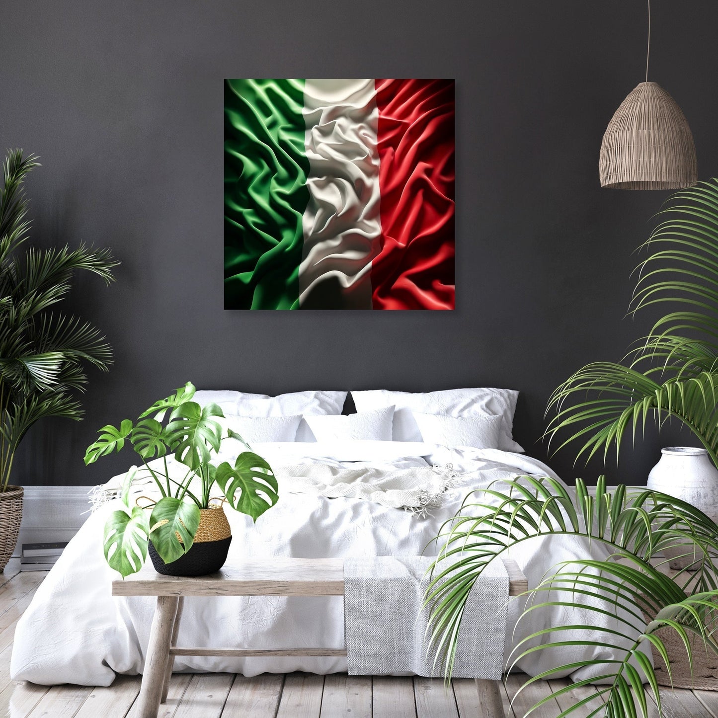 Italian Flag Resonance Canvas