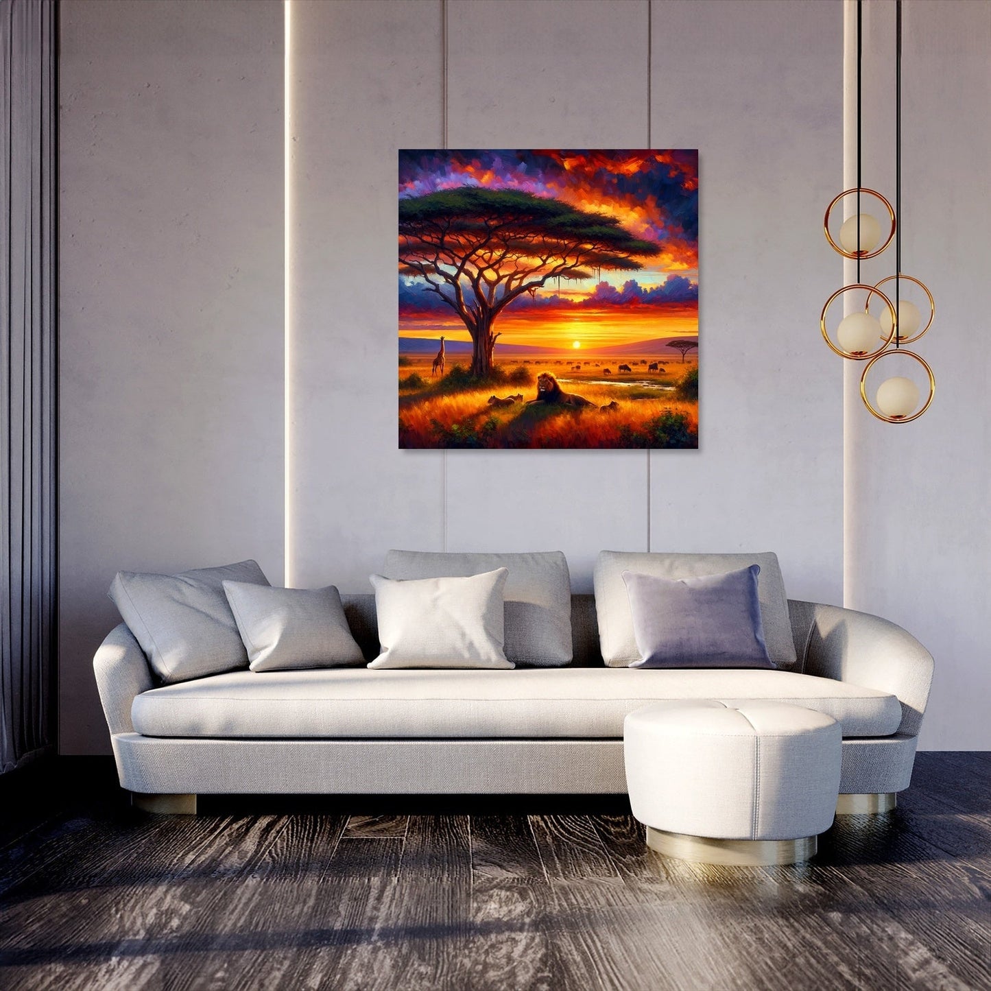 Serengeti Sundown Canvas