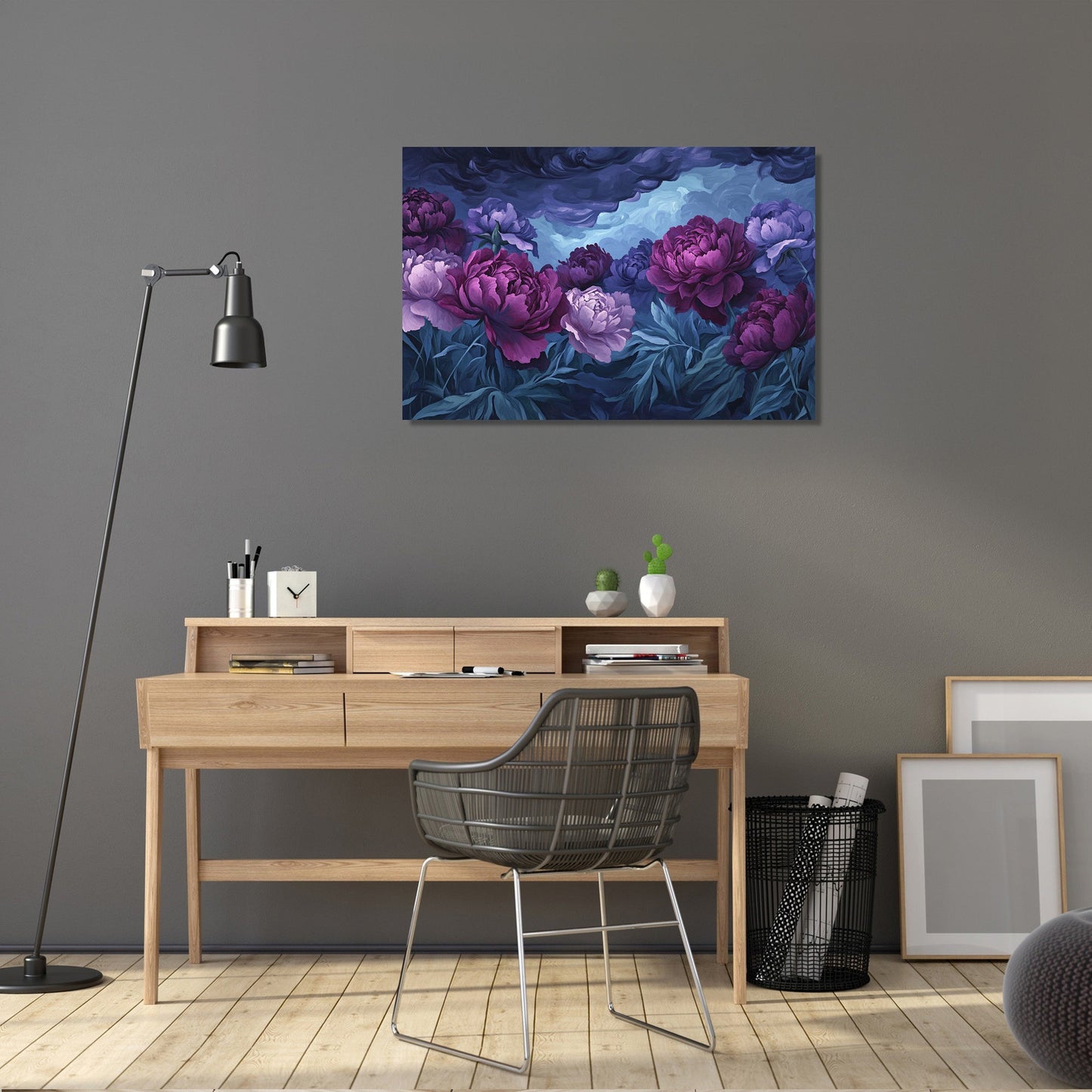 Peony Twilight Canvas