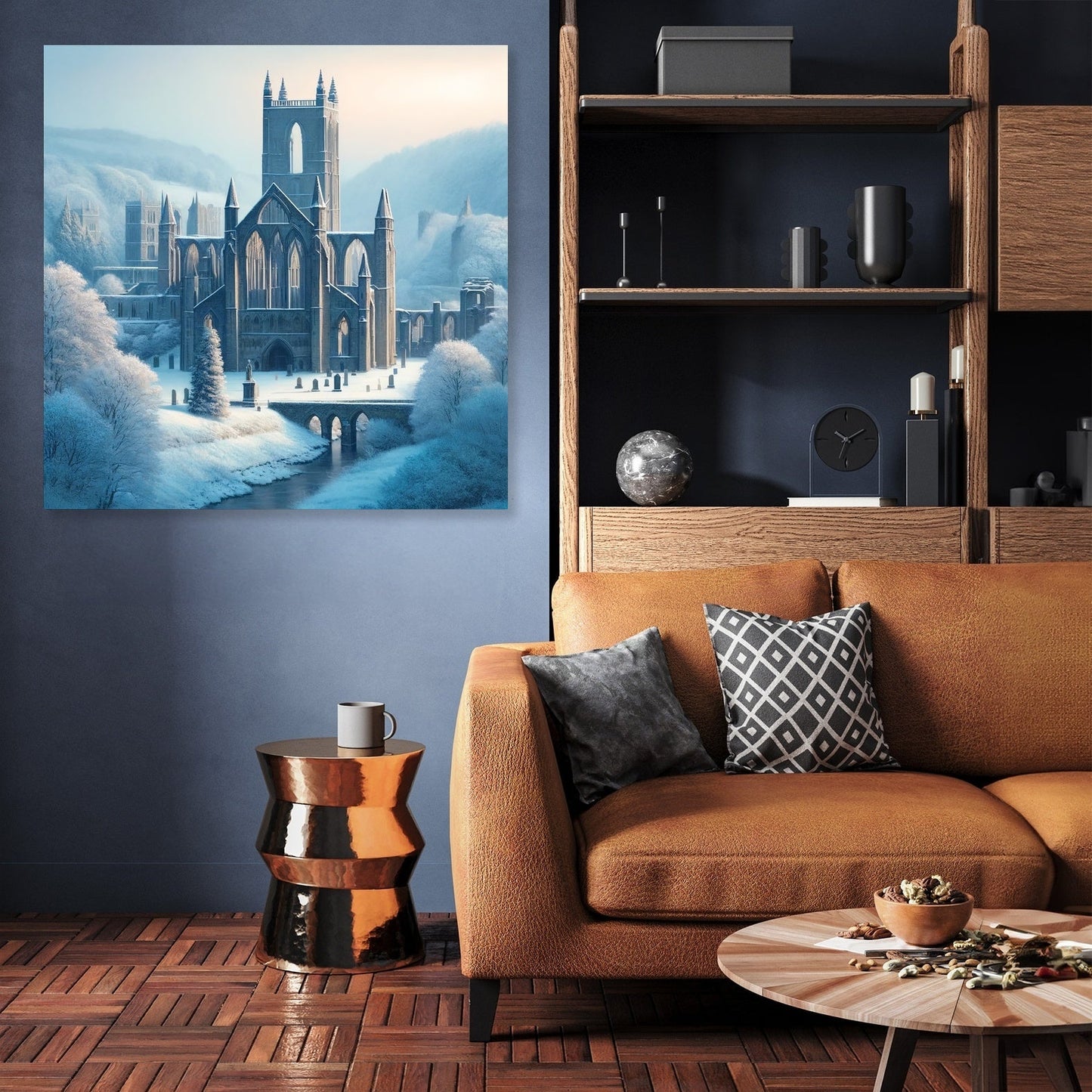 Winter at Bolton Abbey Canvas