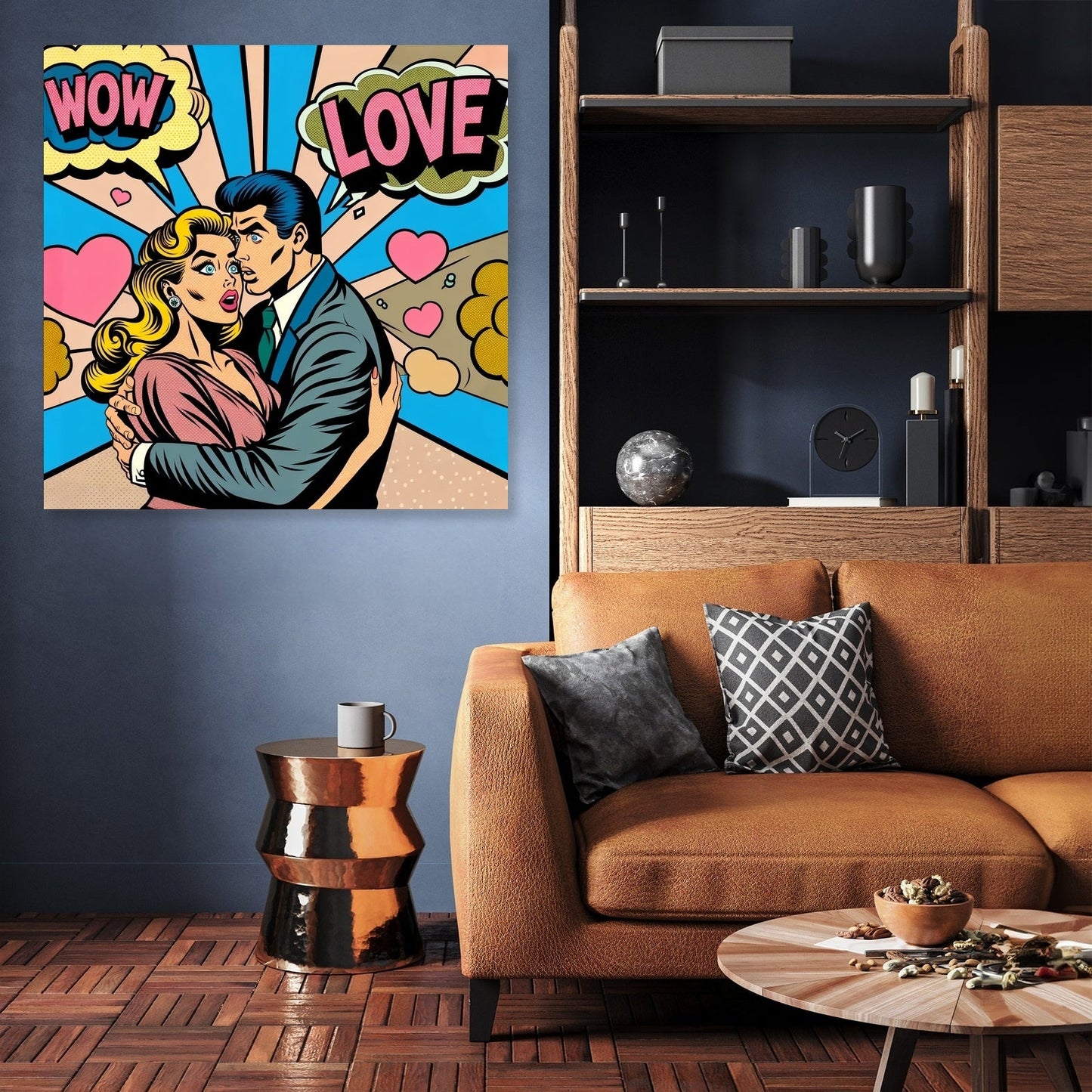 Comic Romance Canvas