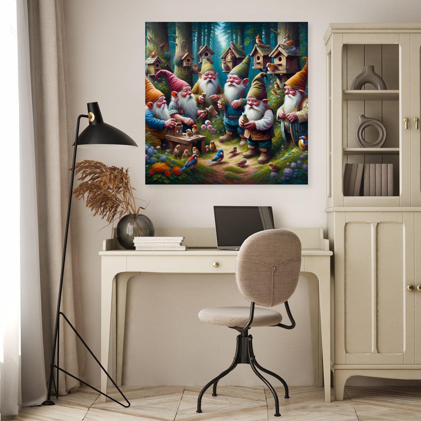 Enchanted Woodland Gnomes Canvas