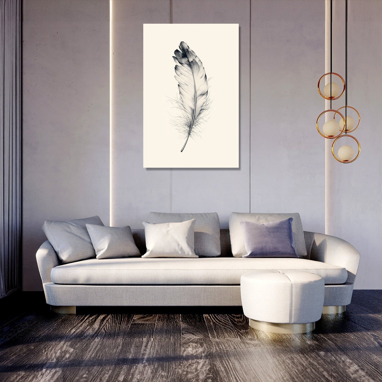 Ethereal Feather Canvas