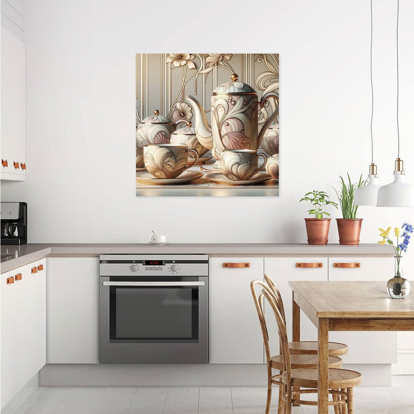 Art Nouveau Elegance Canvas