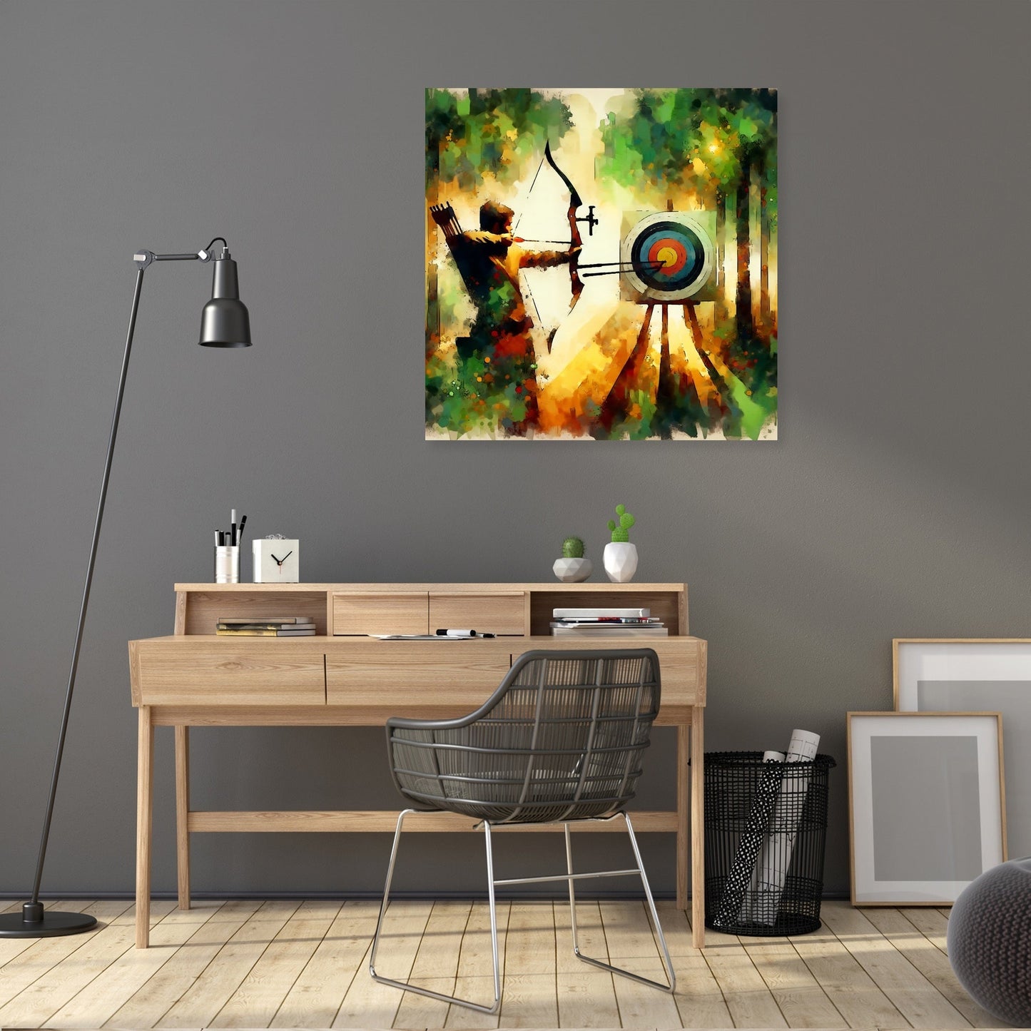 Focused Archer Canvas