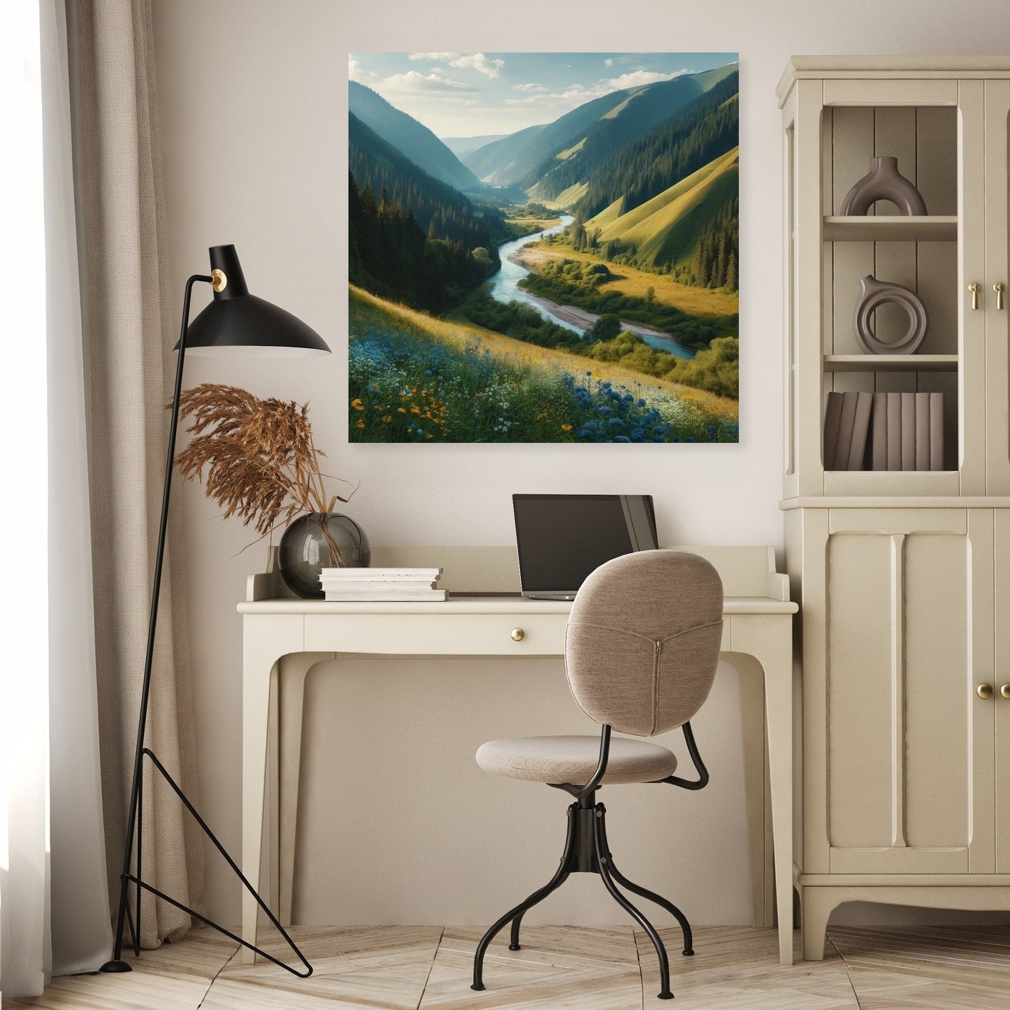 Serene Valley Canvas
