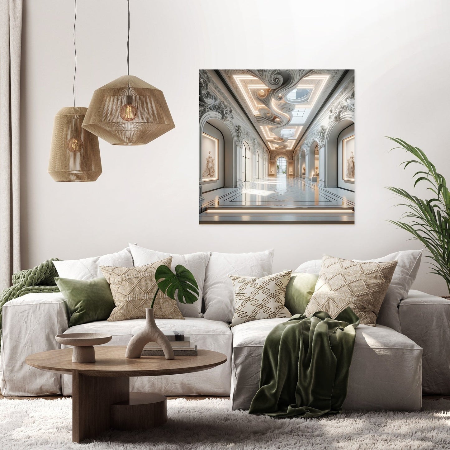 Baroque Minimalism Canvas