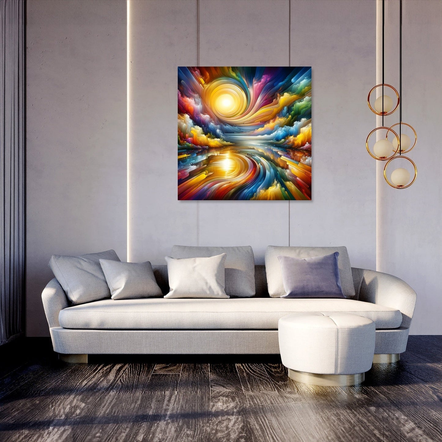Prismatic Reflections Canvas
