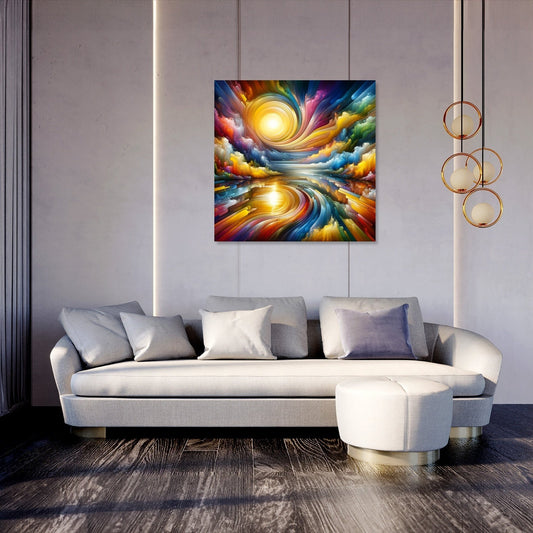 Prismatic Reflections Canvas