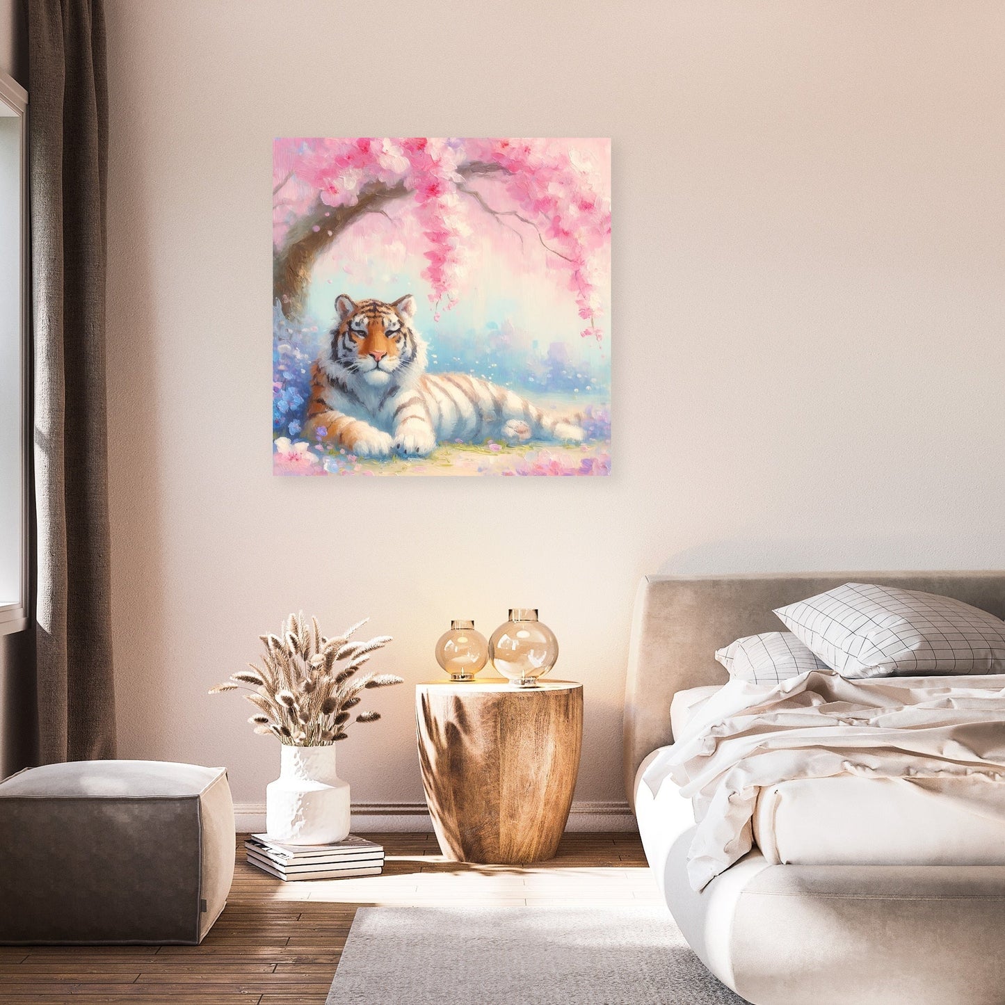 Pastel Tiger Dreamscape Canvas