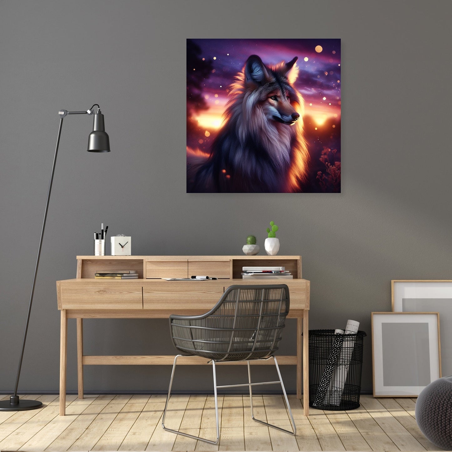 Twilight Majesty: Maned Wolf Canvas