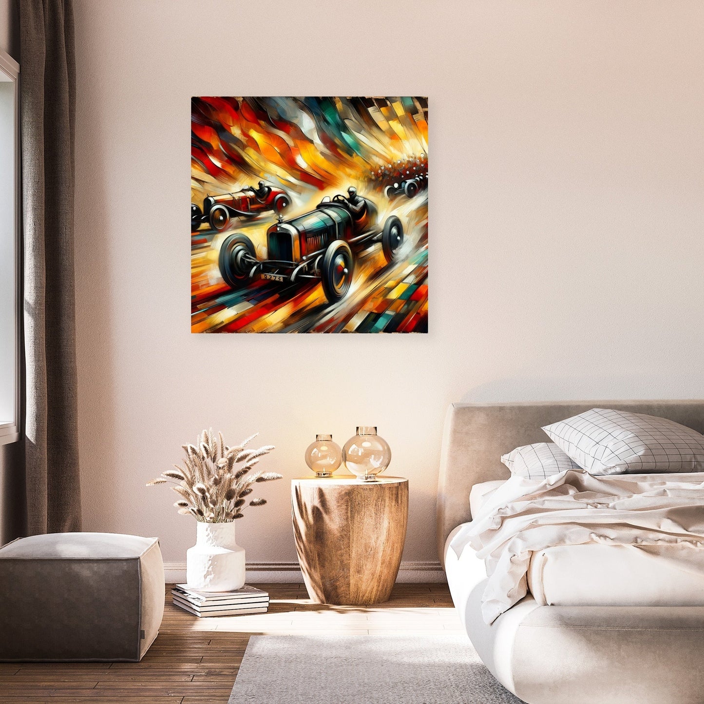 Race of Flames Canvas