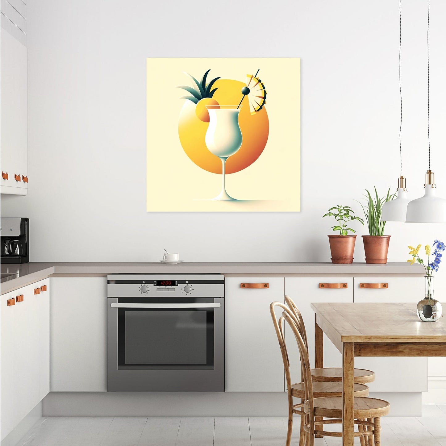 Piña Colada Minimalist Dream Canvas