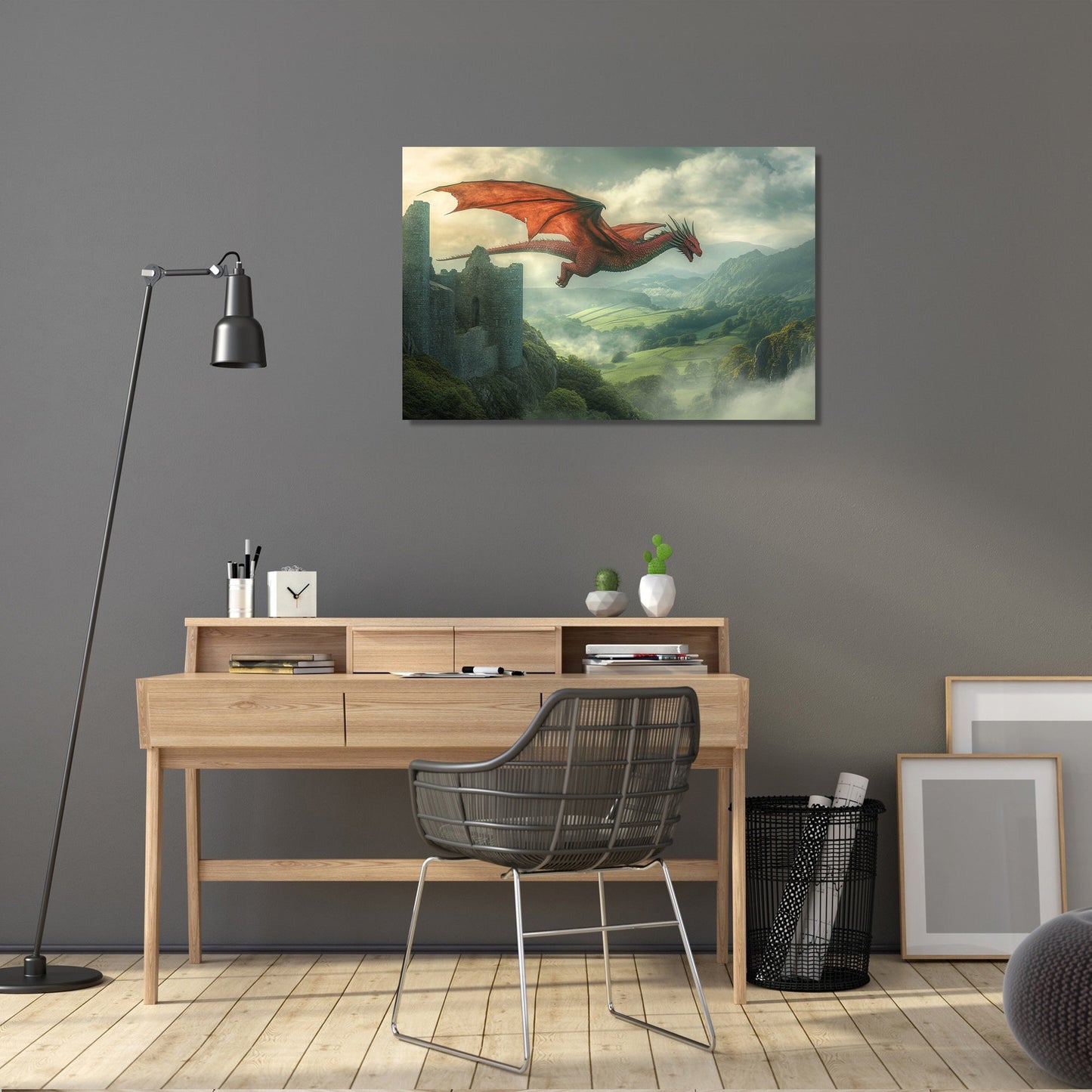 Welsh Dragon Serenity Canvas