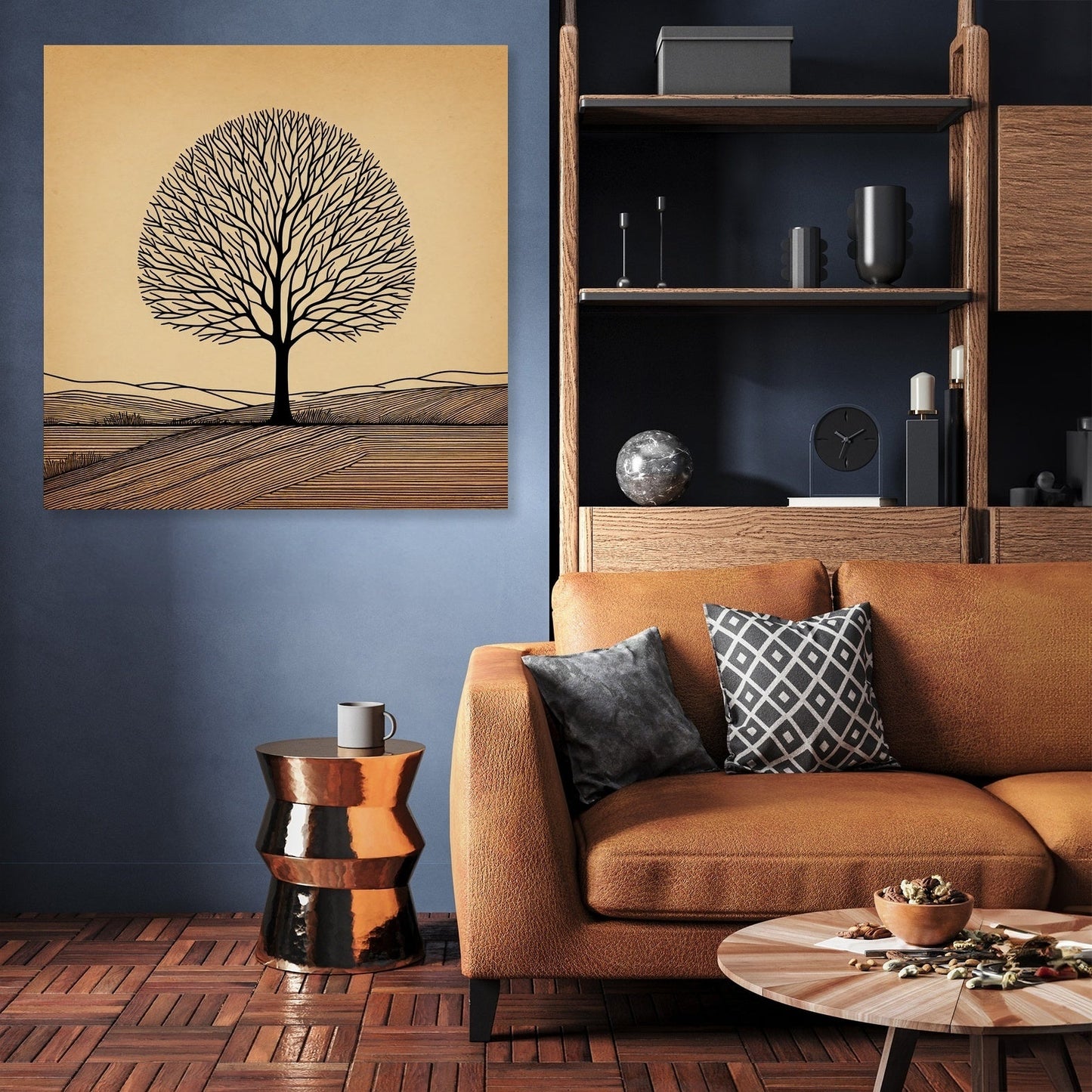 Silhouette Solace Tree Canvas