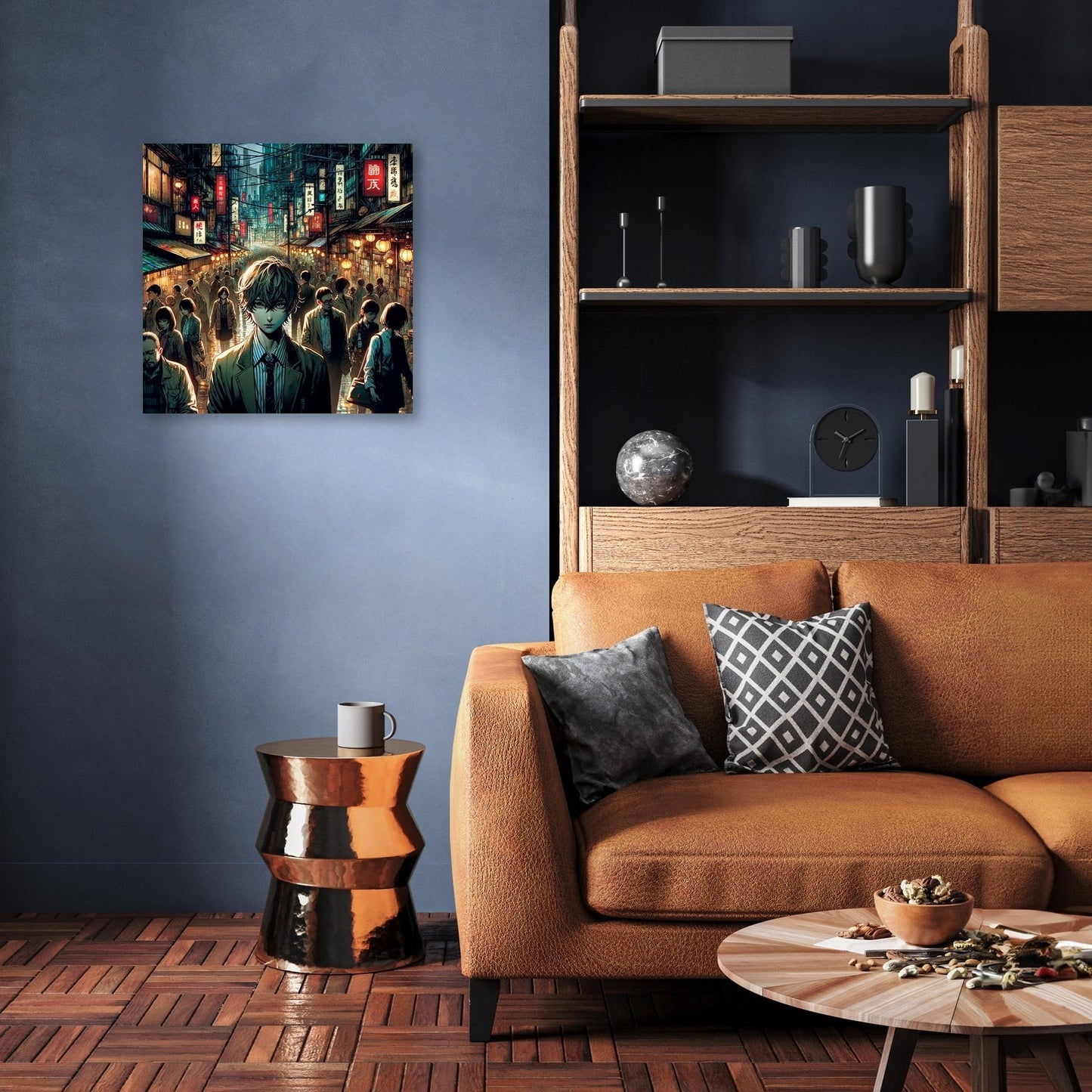 Metropolis Shadows Thriller Canvas