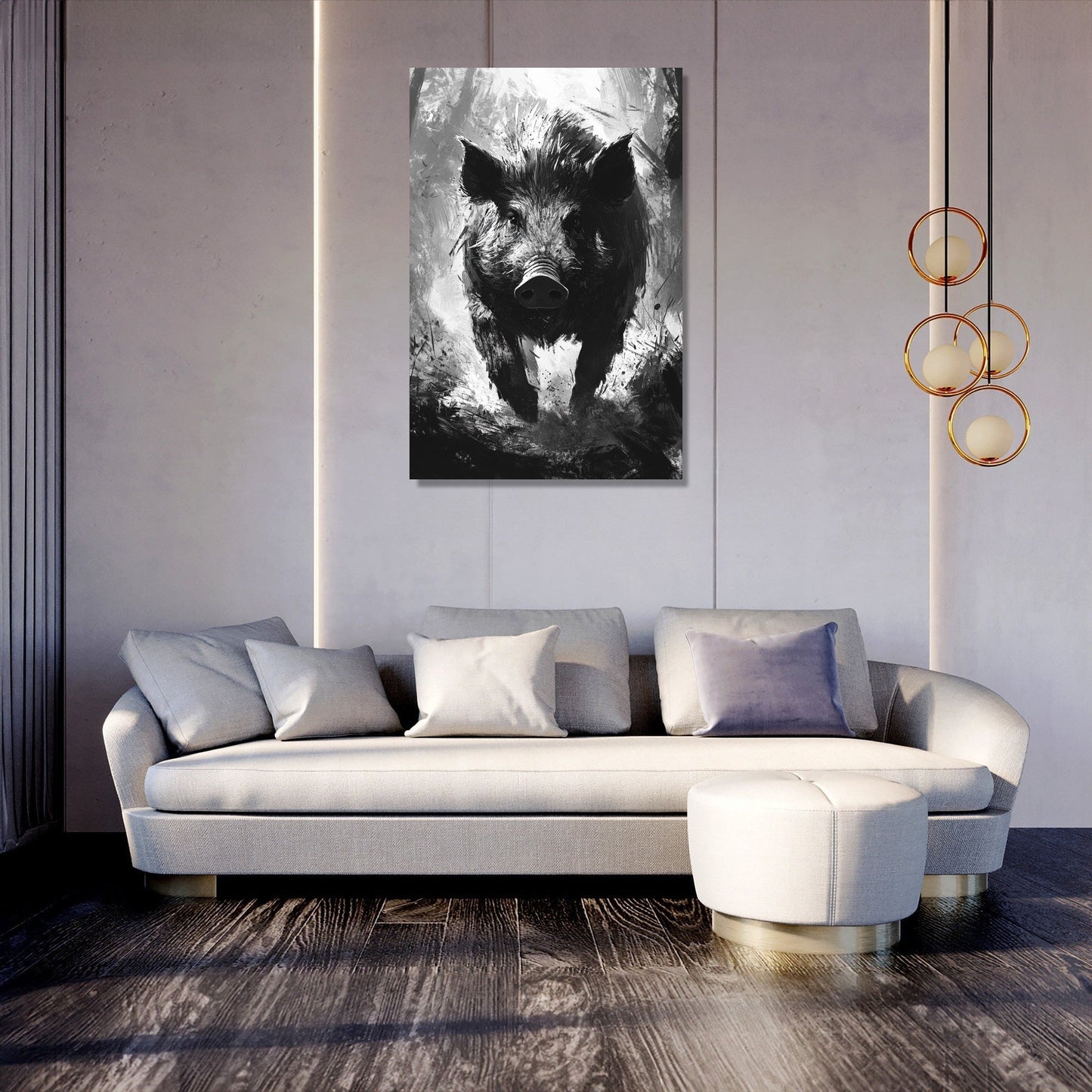 Untamed Boar Canvas
