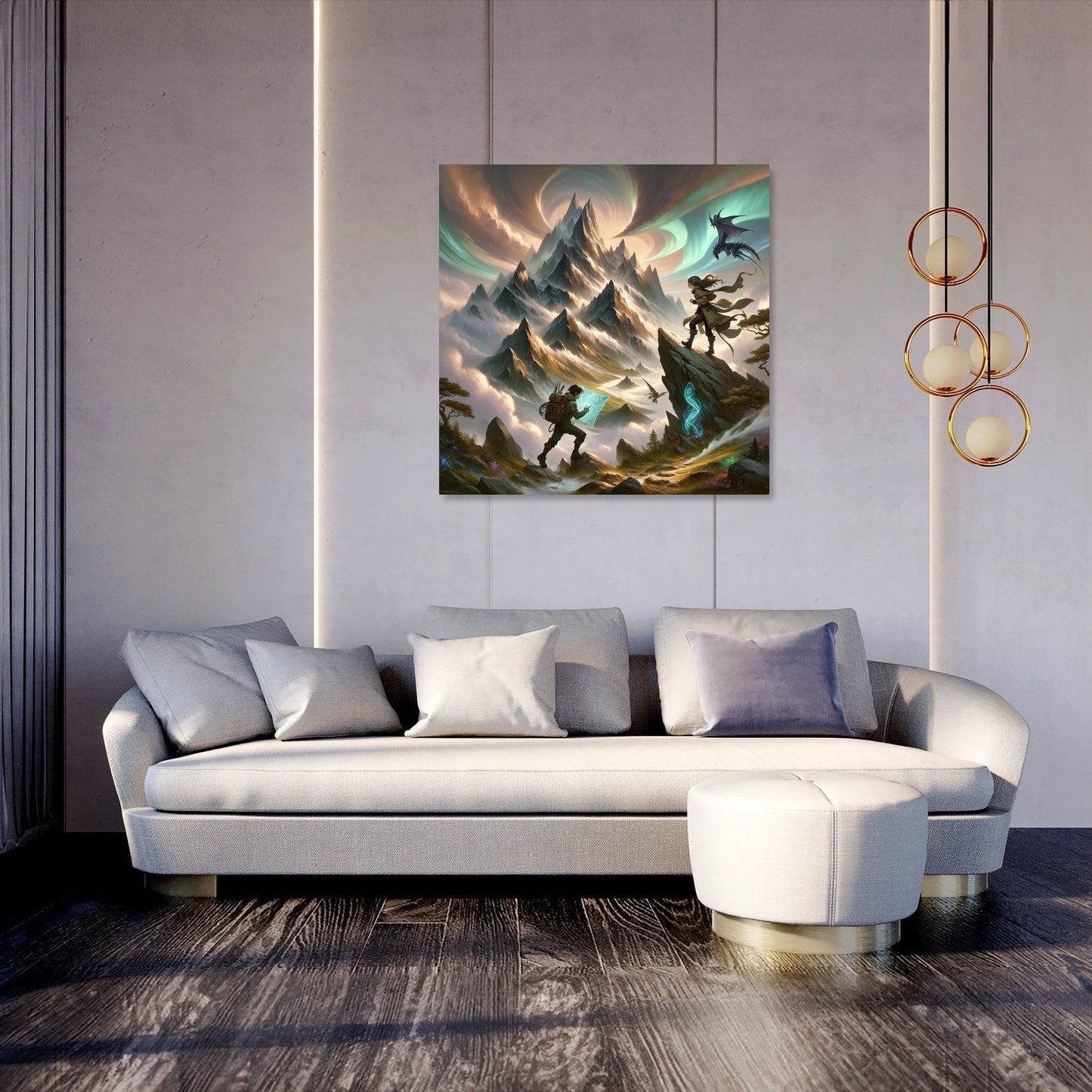 Mystical Mountain Journey Canvas