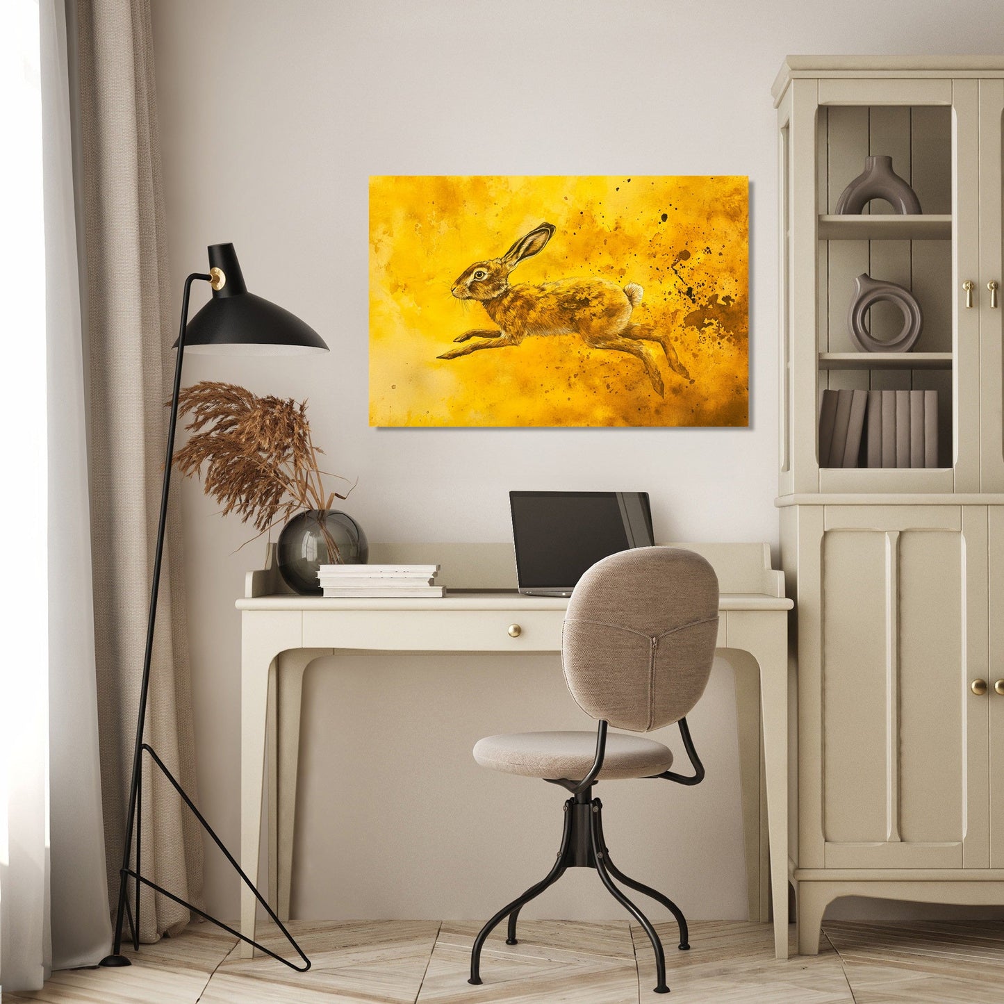 Hopping Hare Canvas
