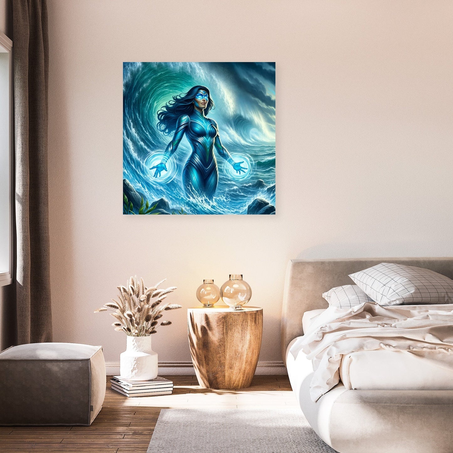Aqua Wave Canvas