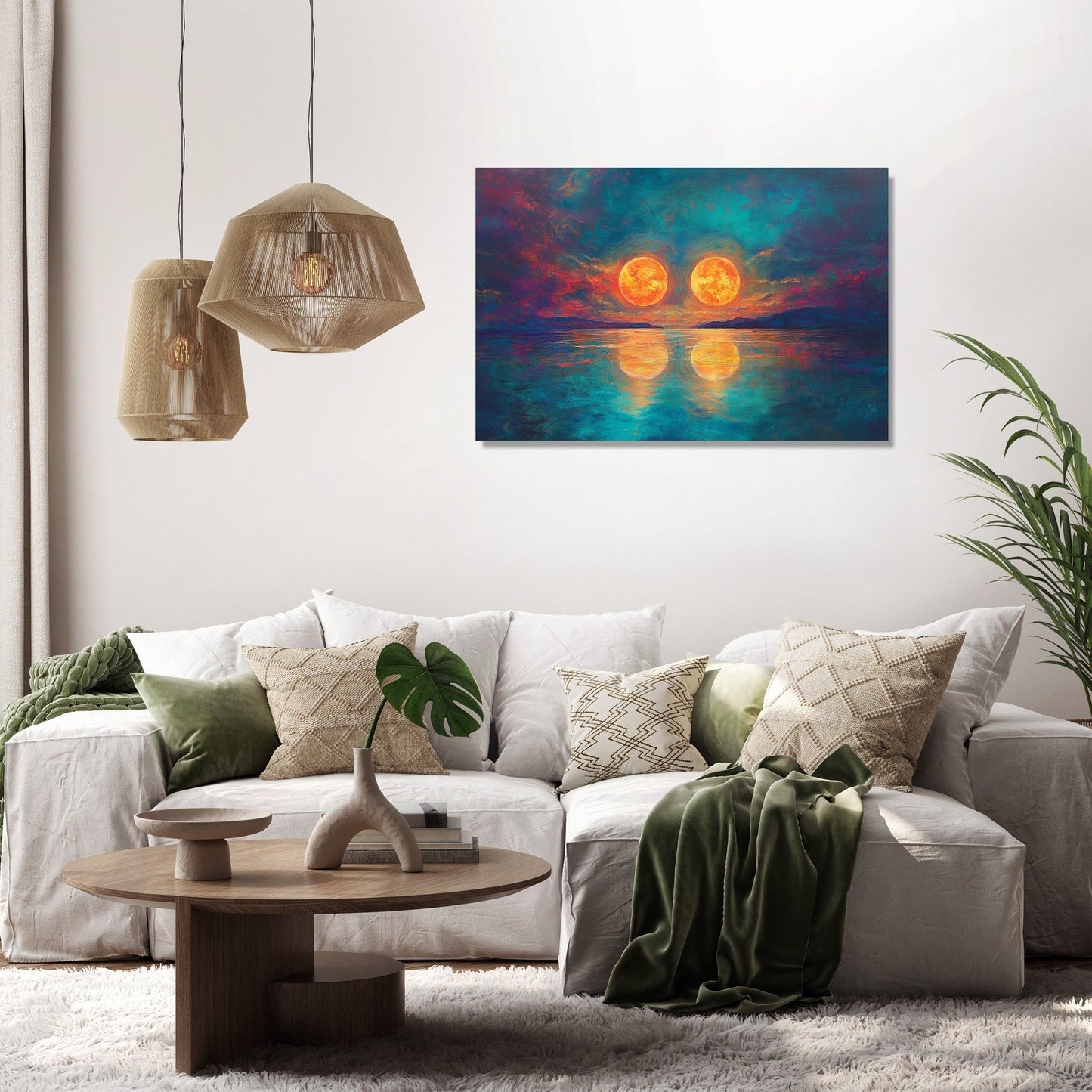 Twin Suns Enigma Canvas