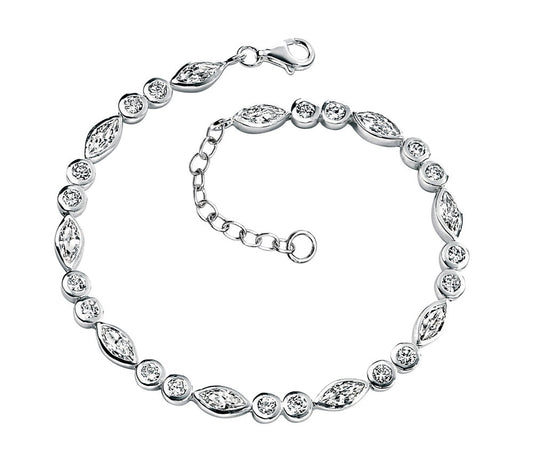 Beginnings Marquise Bracelet with Cubic Zirconia