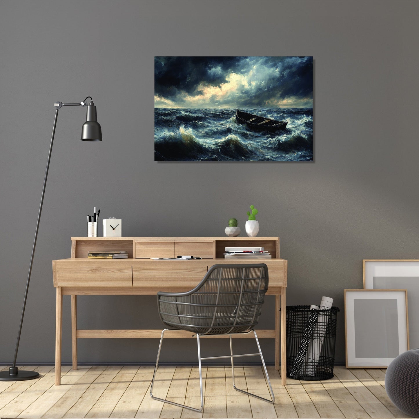 Summer Storm Lake Canvas