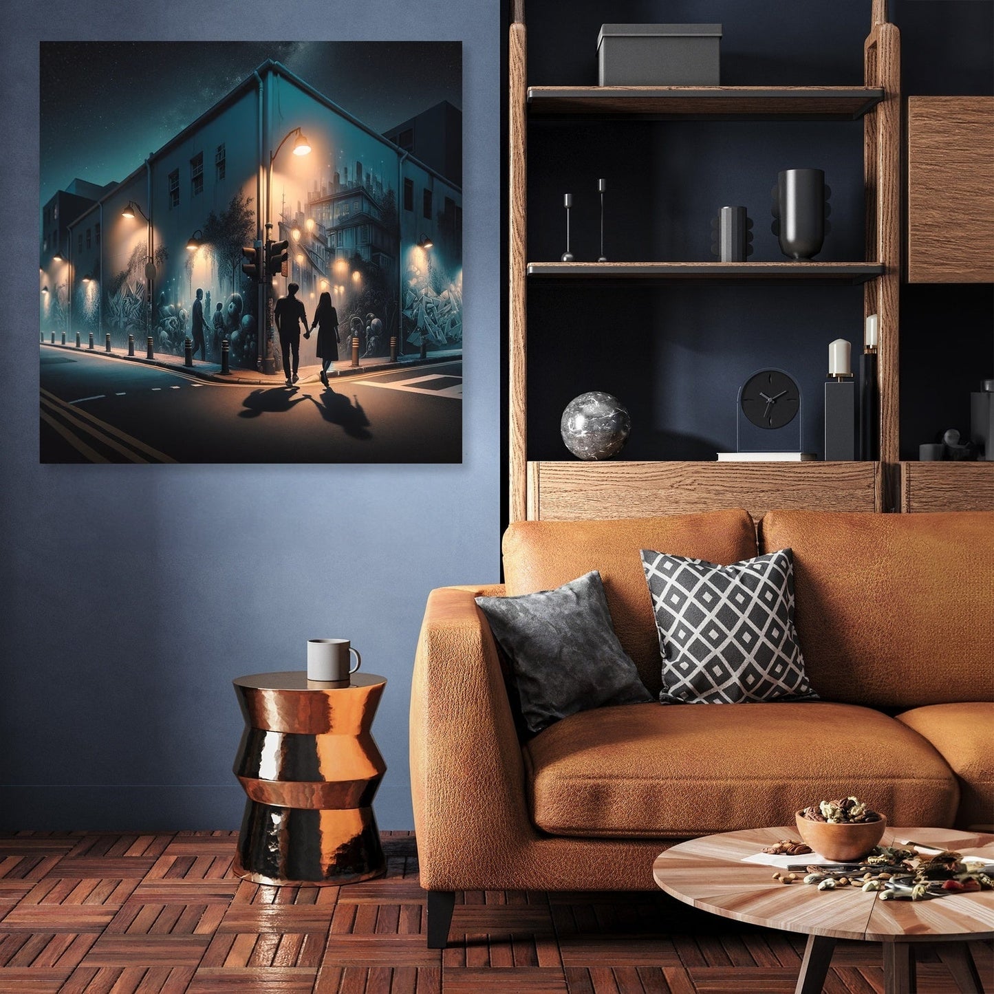 Midnight Mural Walk Canvas