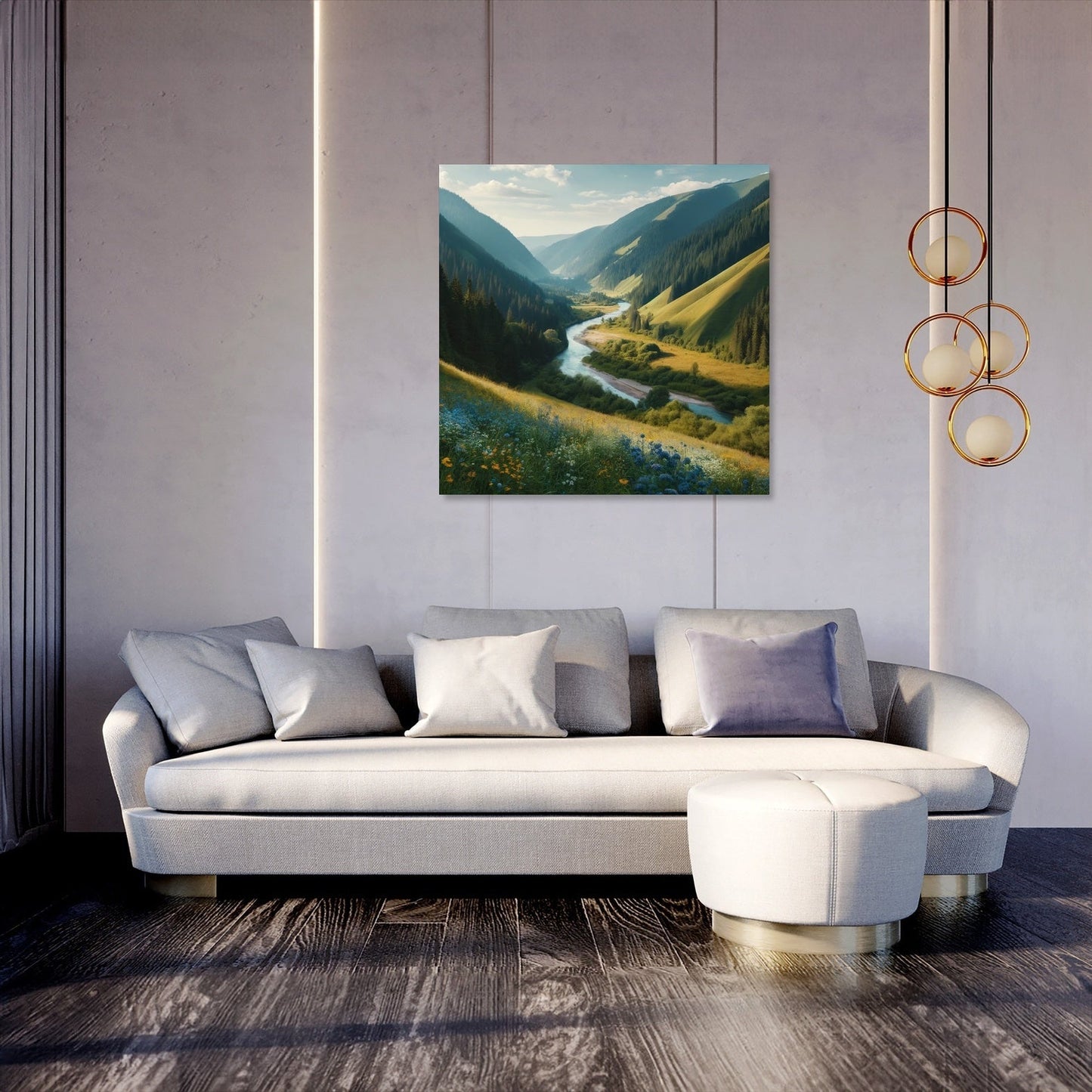 Serene Valley Canvas