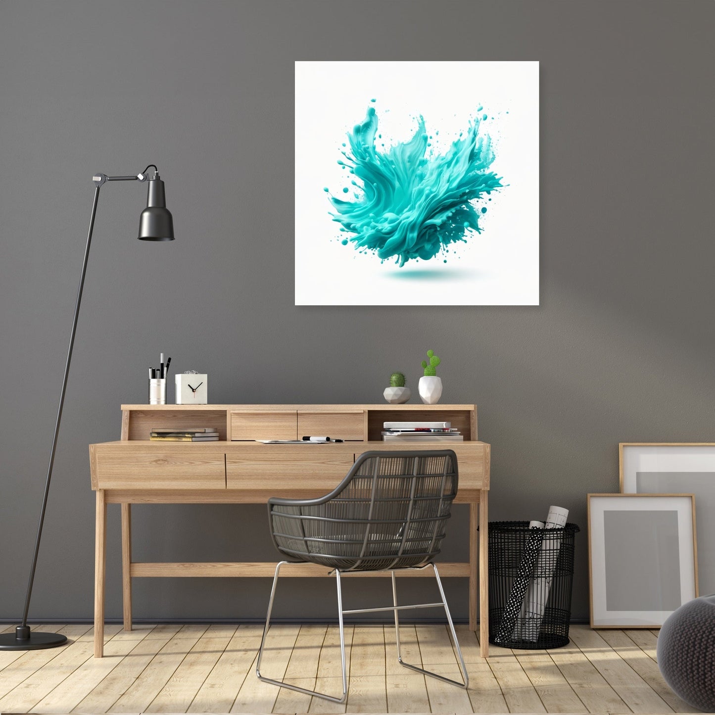 Turquoise Clarity Canvas