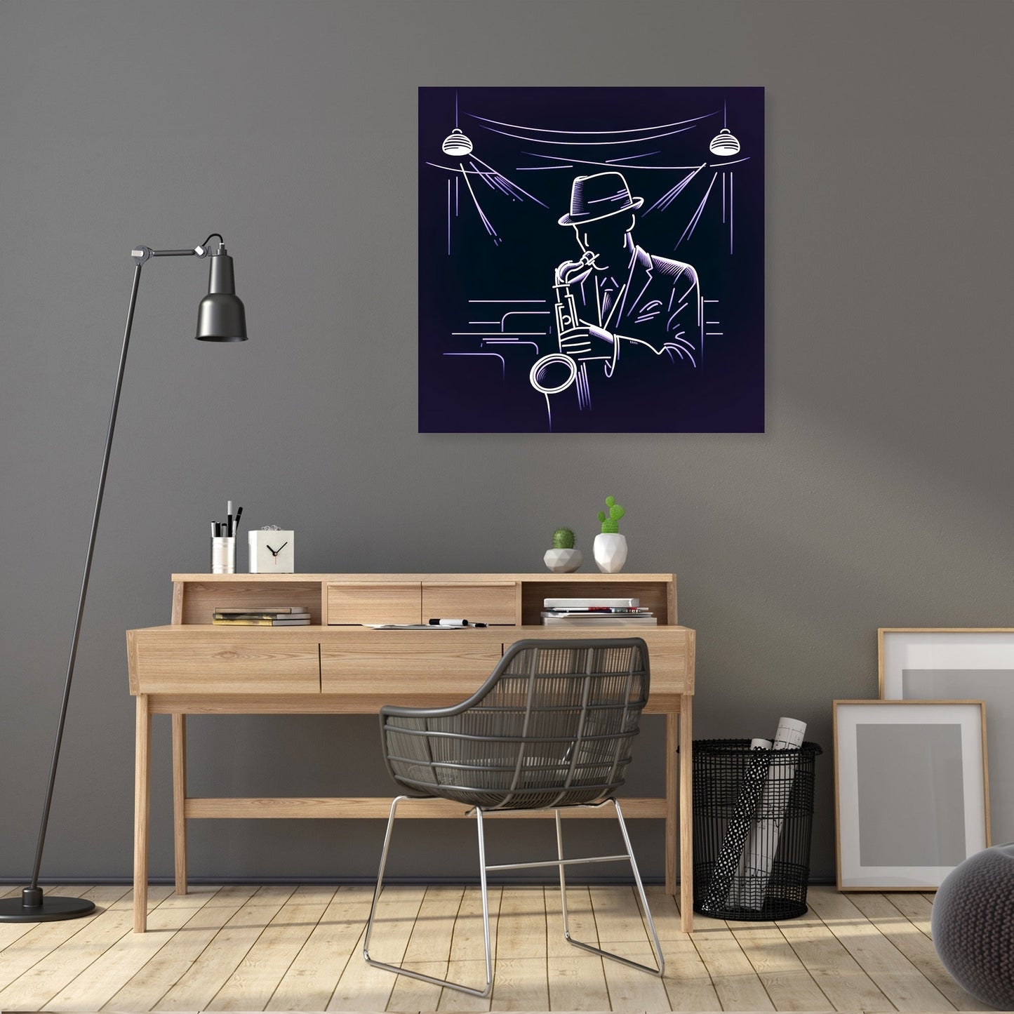 Jazz Night in Muted Shades Canvas