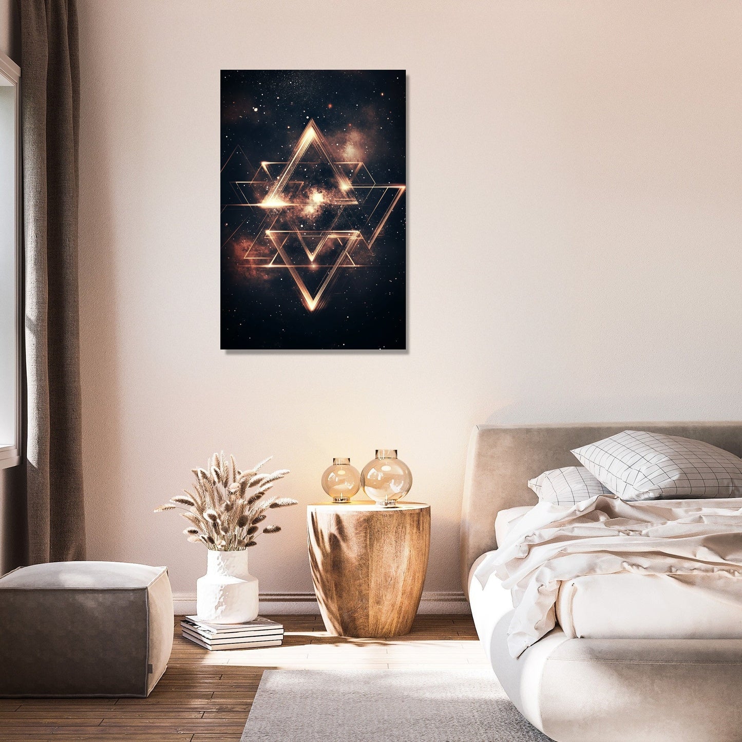 Cosmic Triangles Canvas