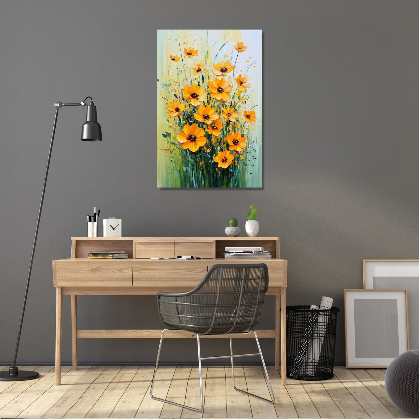 Marigold Flourish Canvas