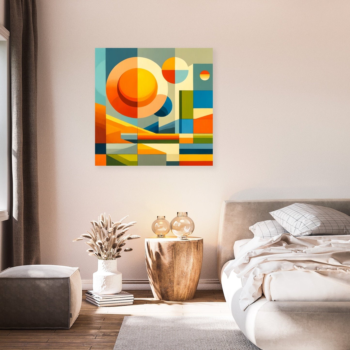 Geometric Nature Canvas